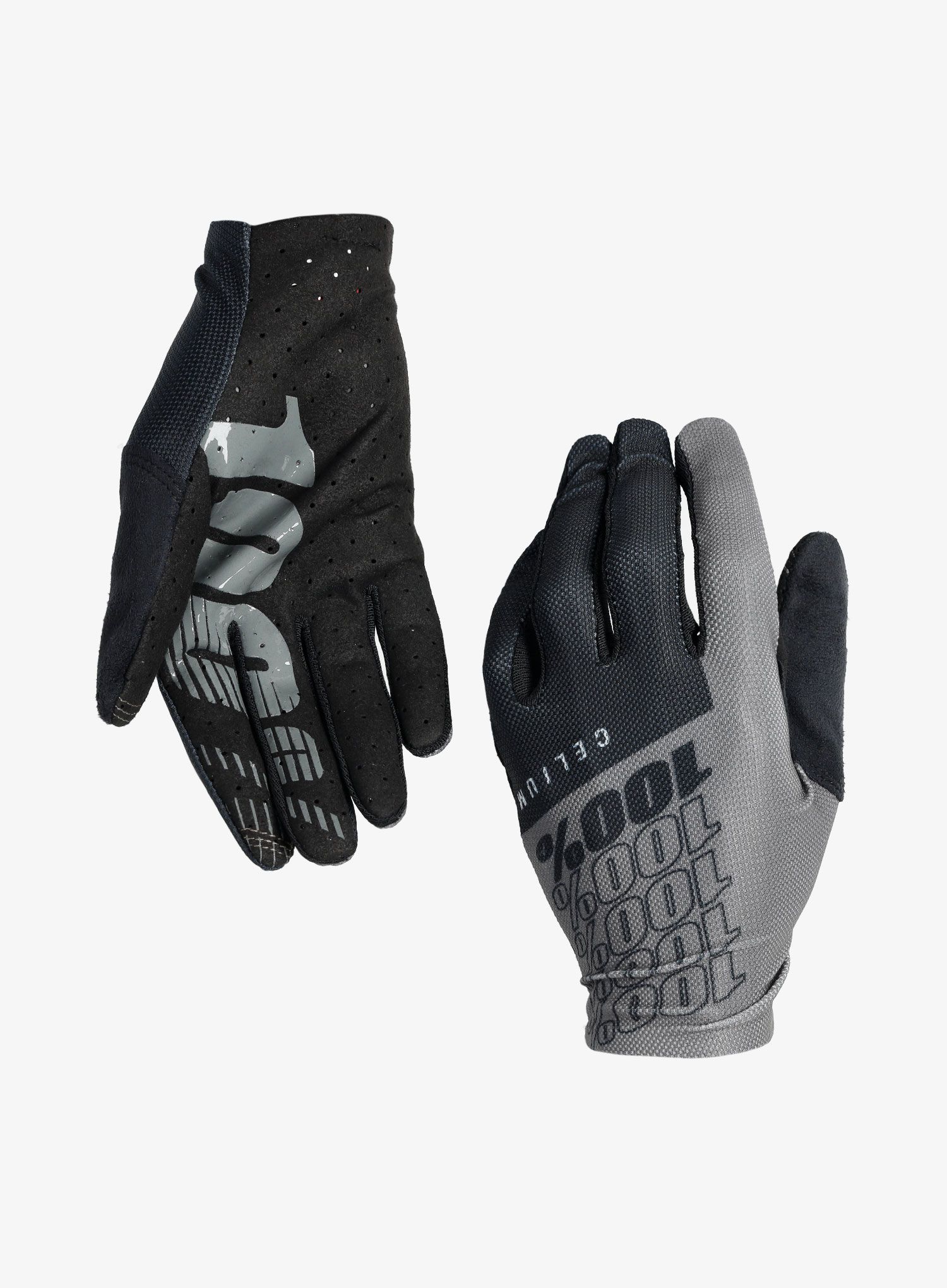 Велосипедні рукавиці 100% Celium - black/grey