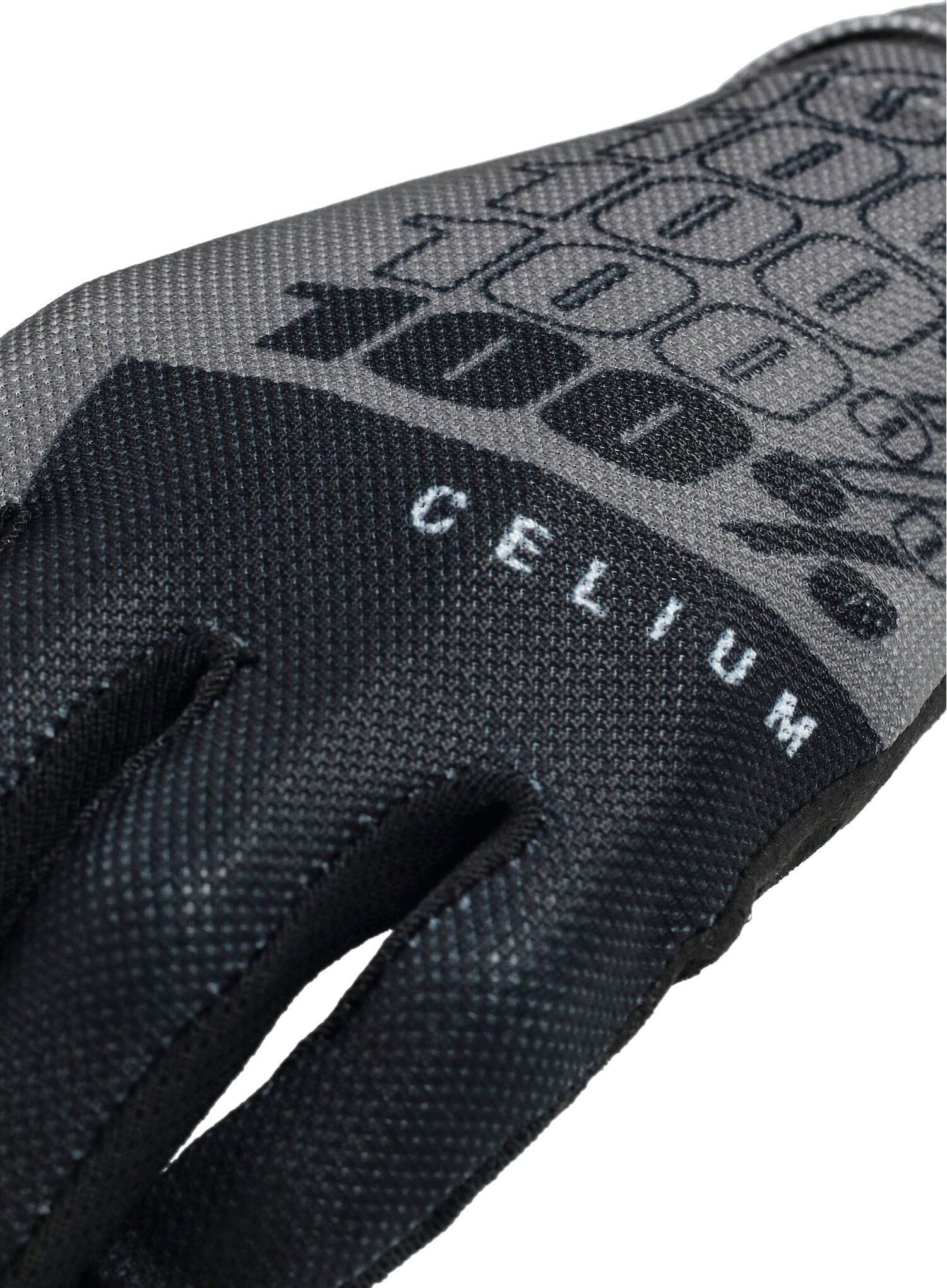 Велосипедні рукавиці 100% Celium - black/grey