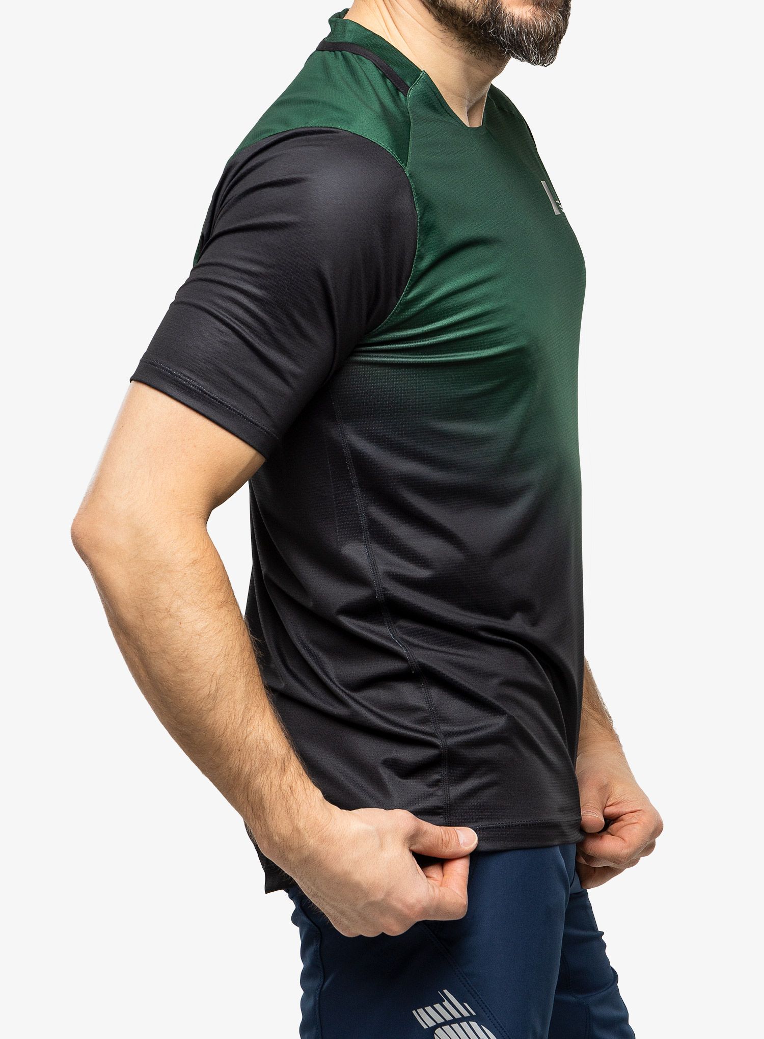 Велофутболка 100% Celium - forest green/black