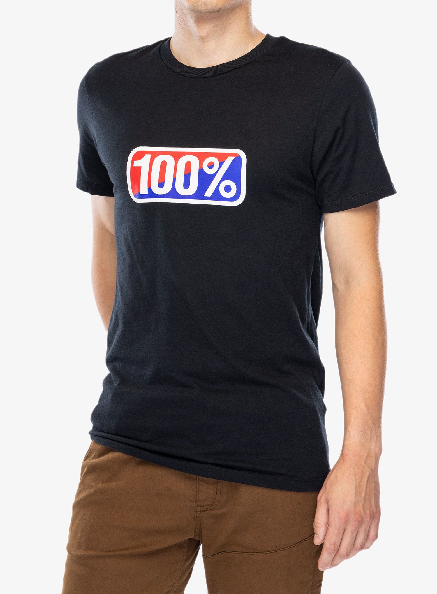 Футболка з принтом 100% Classic SS - black