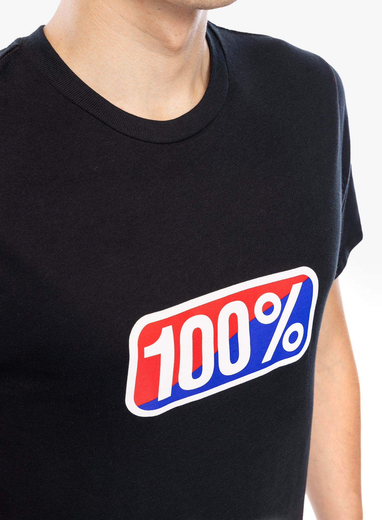 Футболка з принтом 100% Classic SS - black