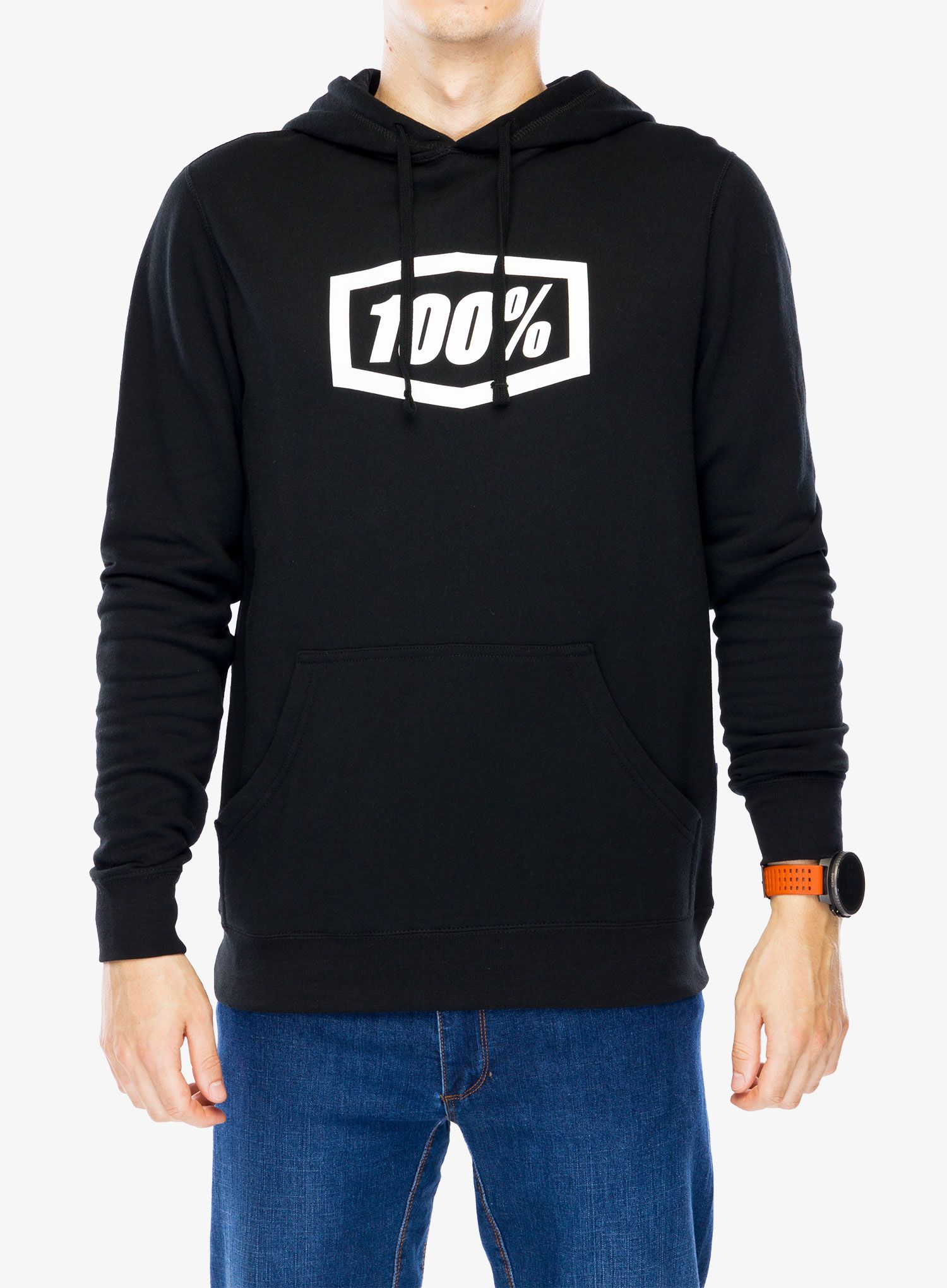 Кофта з каптуром 100% Icon Hoodie - black
