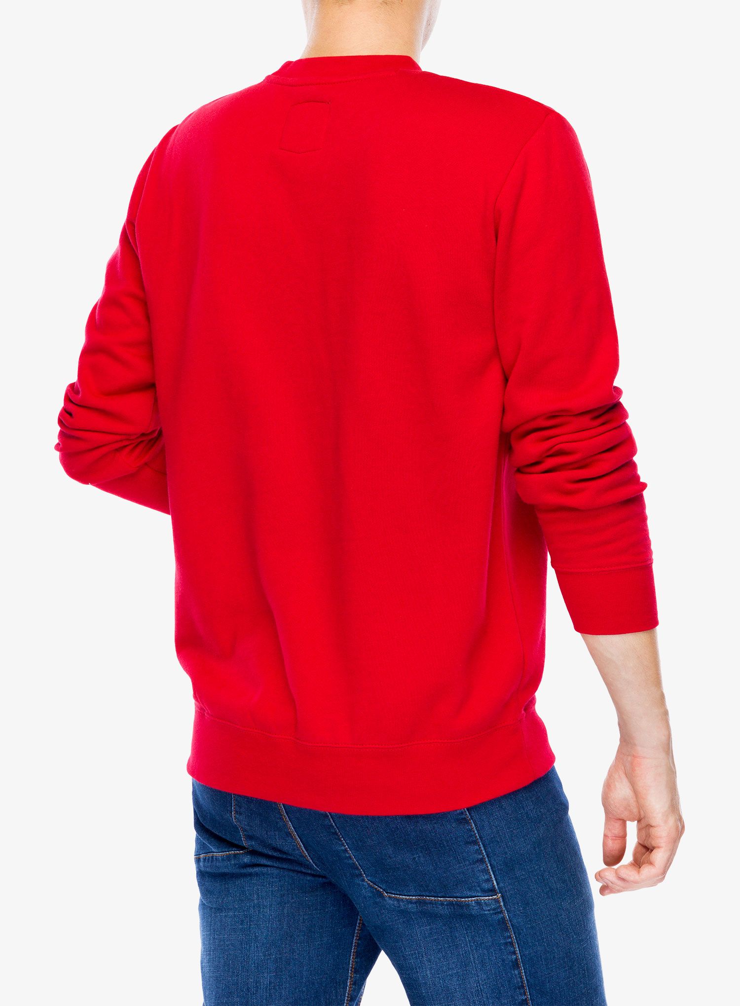 Кофта 100% Icon Pullover Crewneck Fleece Sweatshirt - deep red