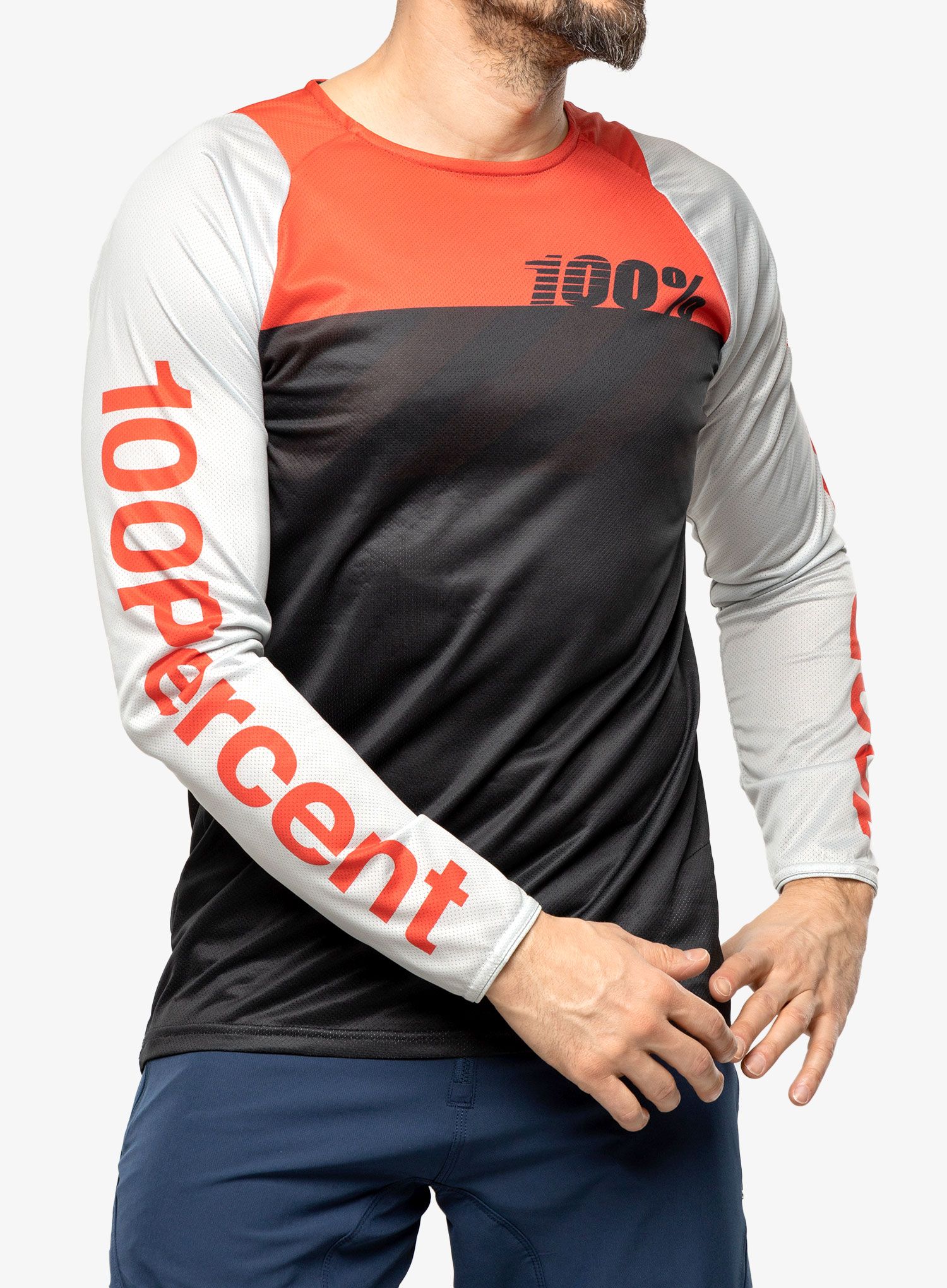 Велокофта 100% R-Core - black/racer red