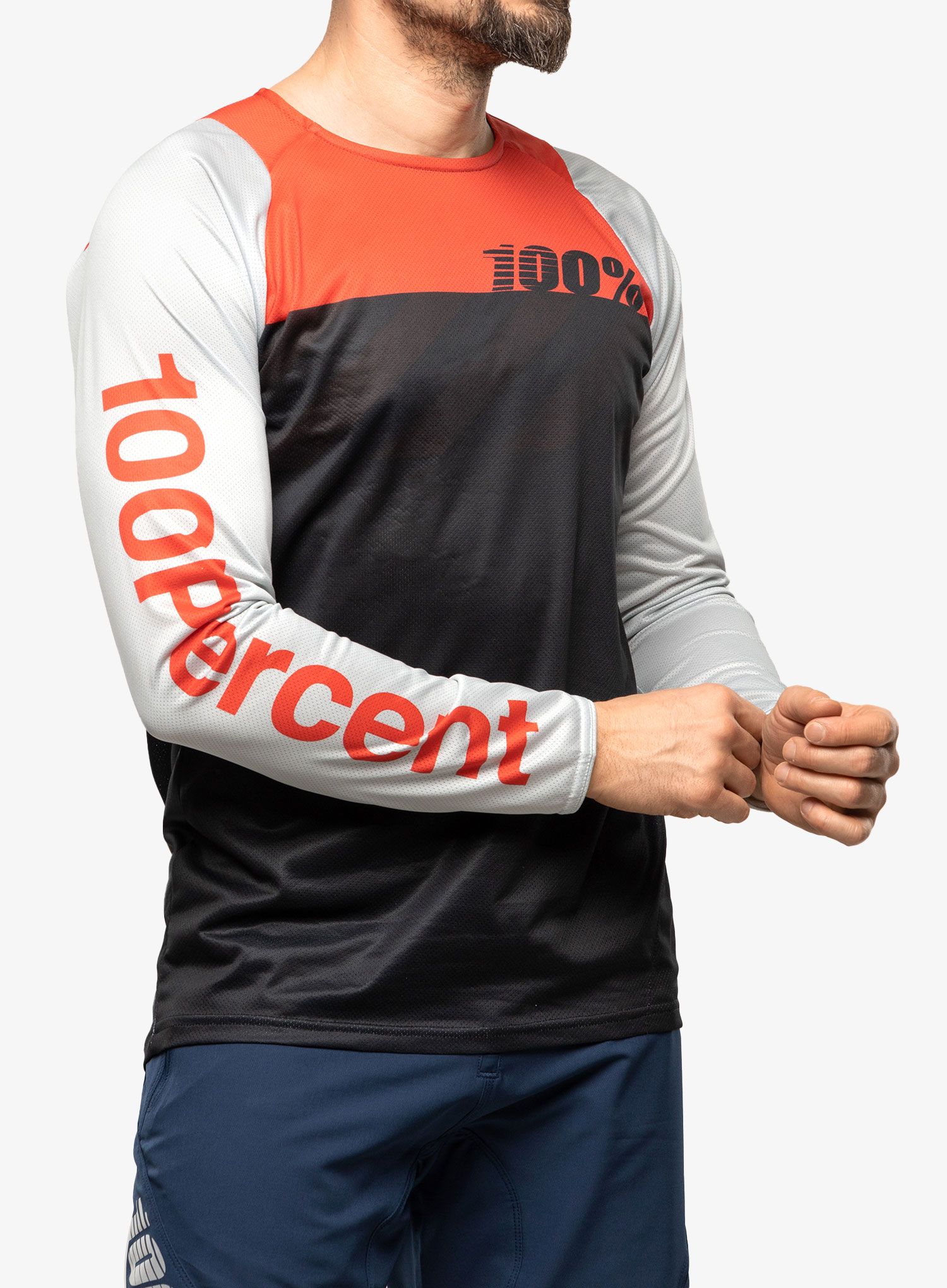 Велокофта 100% R-Core - black/racer red