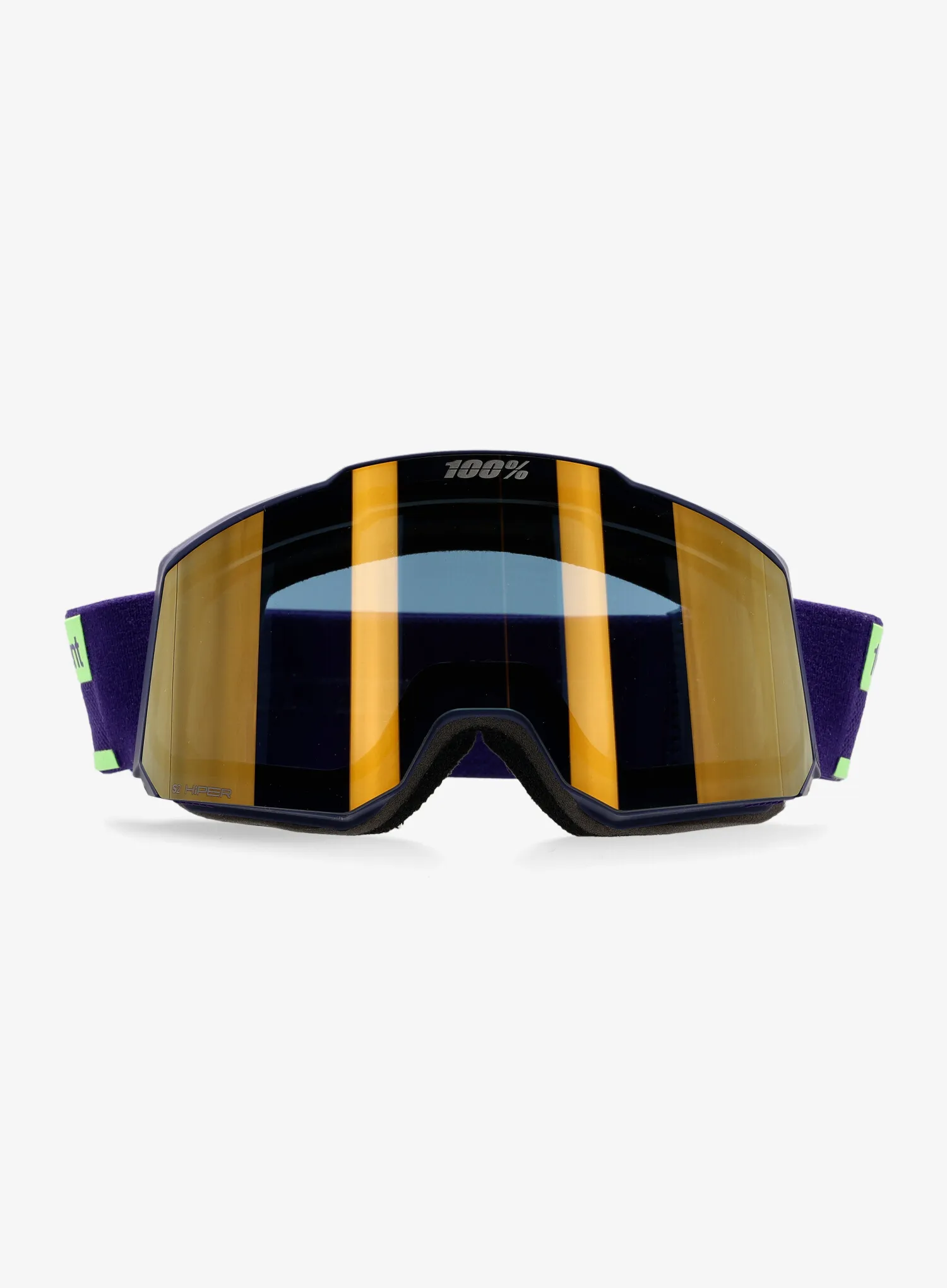 Окуляри лижні 100% Snowcraft Hiper S - eggplant/mirror green lens