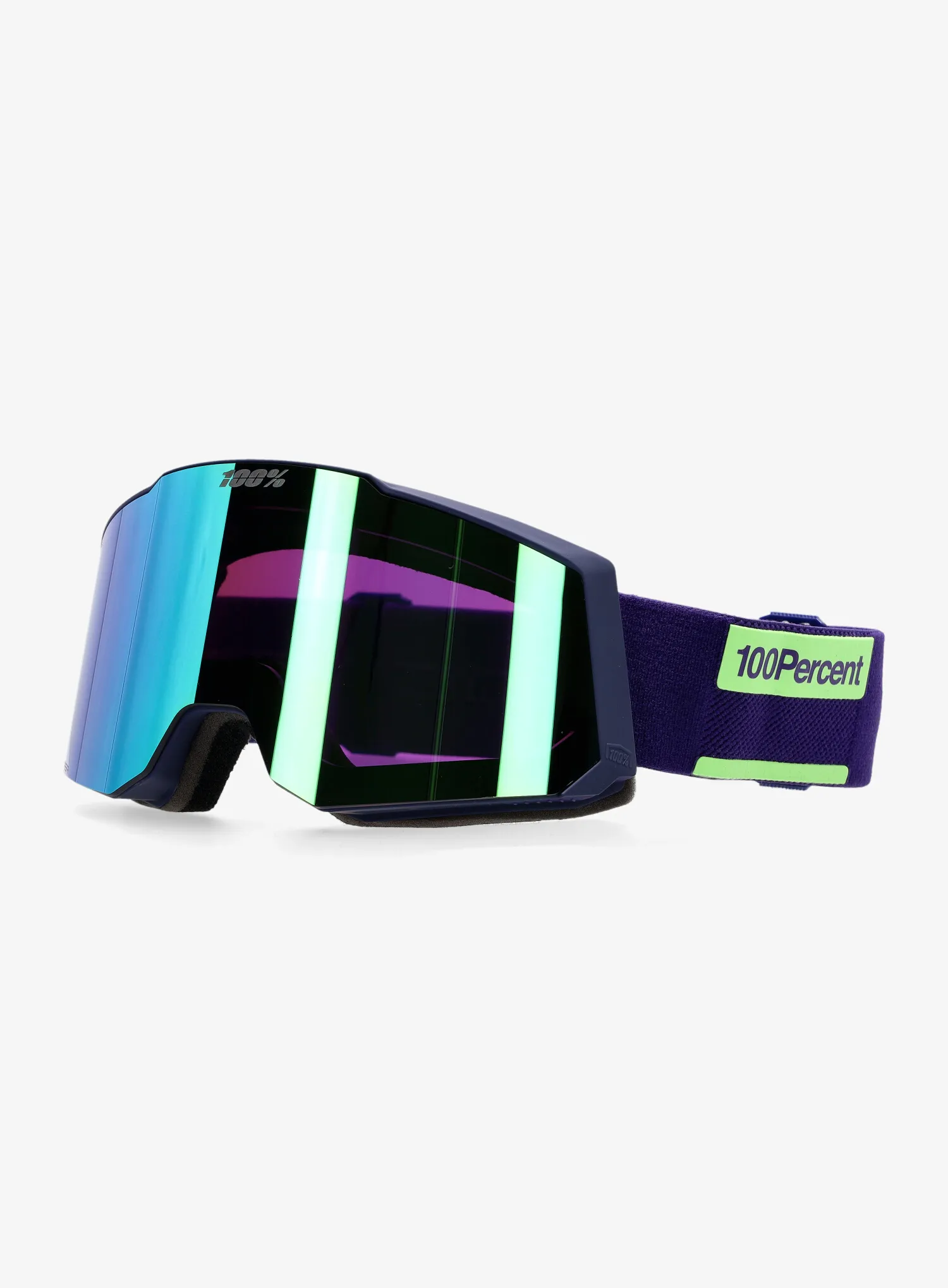Окуляри лижні 100% Snowcraft Hiper S - eggplant/mirror green lens
