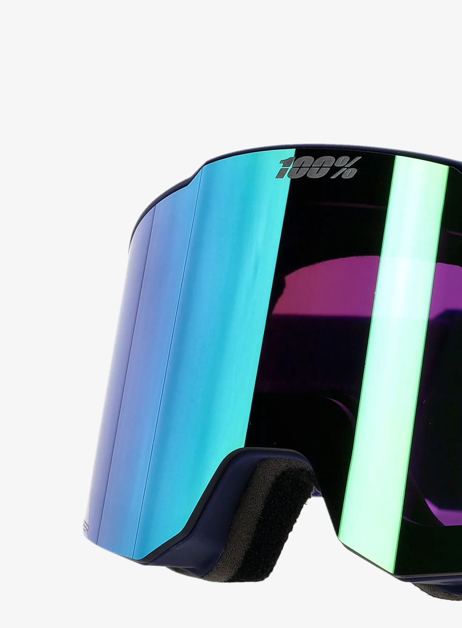 Окуляри лижні 100% Snowcraft Hiper S - eggplant/mirror green lens