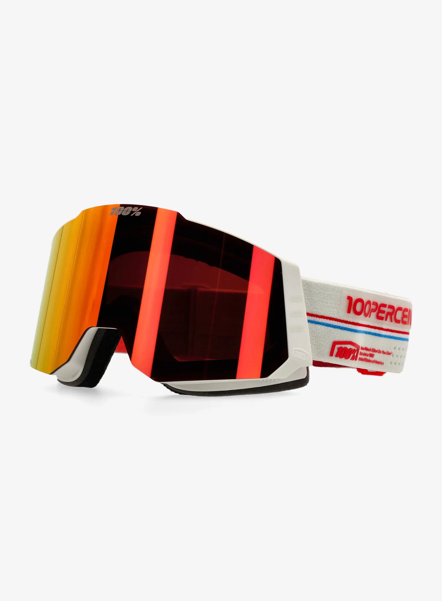 Окуляри лижні 100% Snowcraft Hiper - launch/mirror red lens