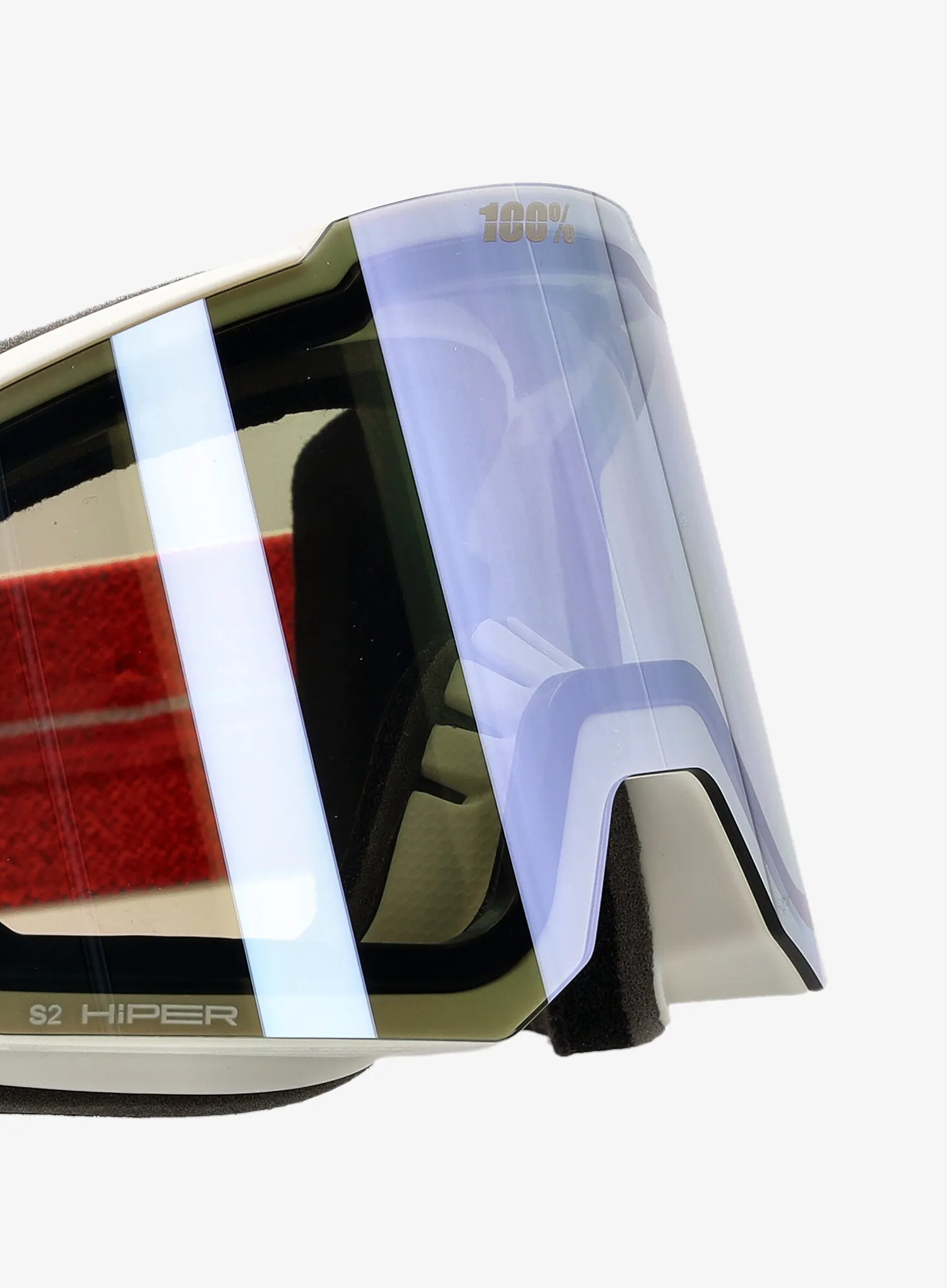 Окуляри лижні 100% Snowcraft Hiper - launch/mirror red lens