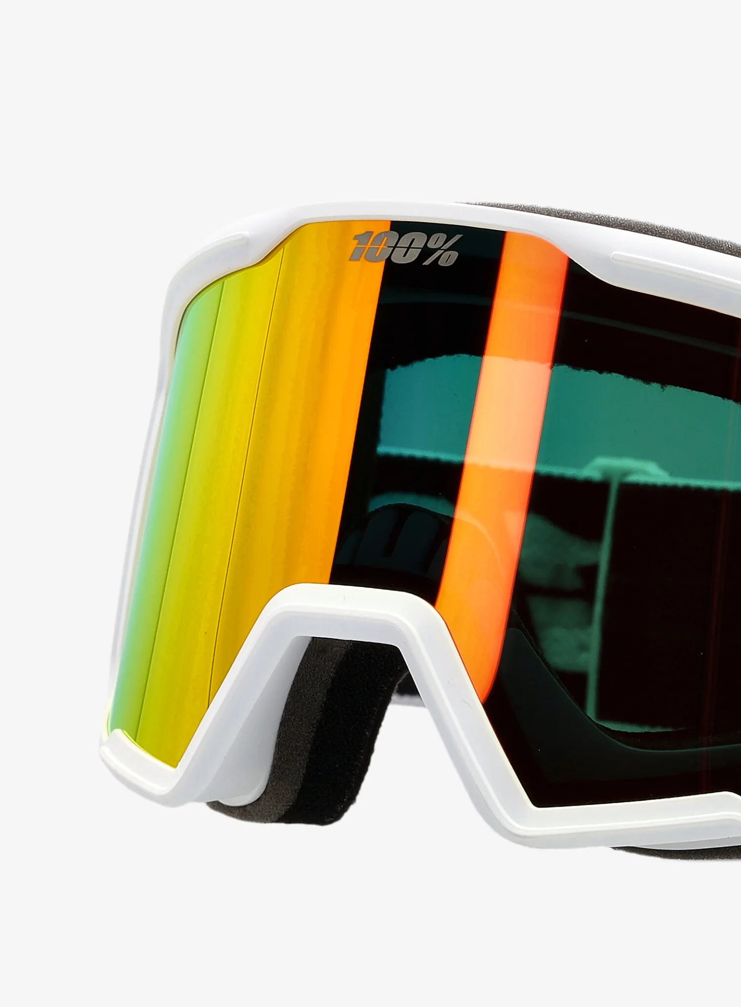 Окуляри лижні 100% Valnor - white/mirror red lens