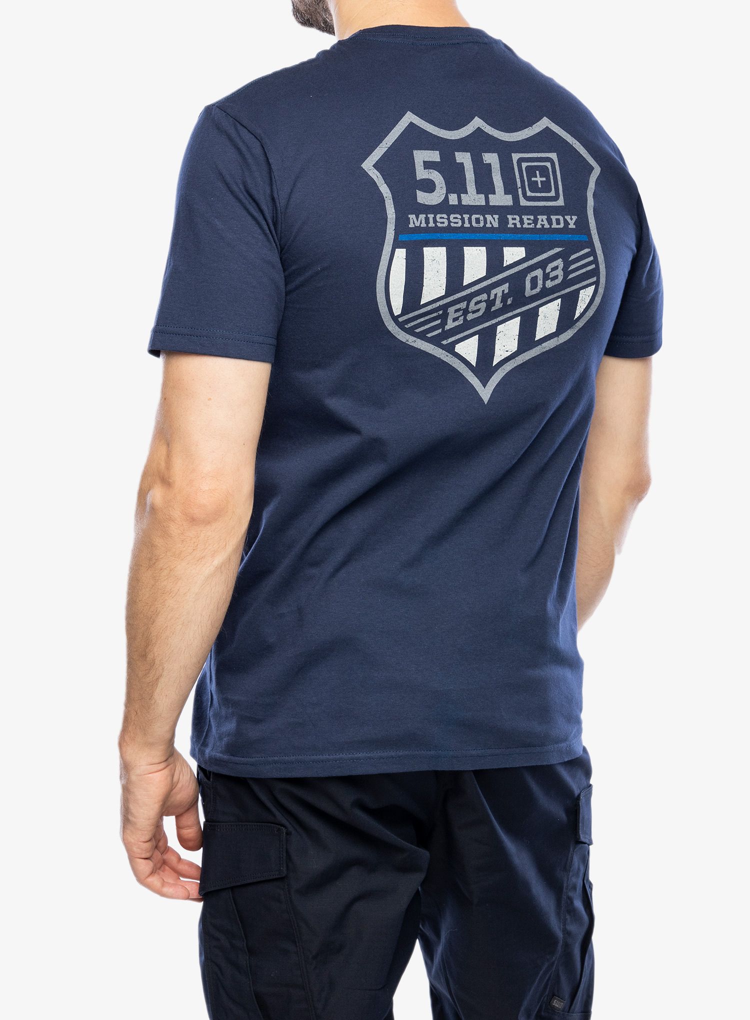 Футболка бавовняна 5.11 Emea Mission Ready S/S Tee - navy