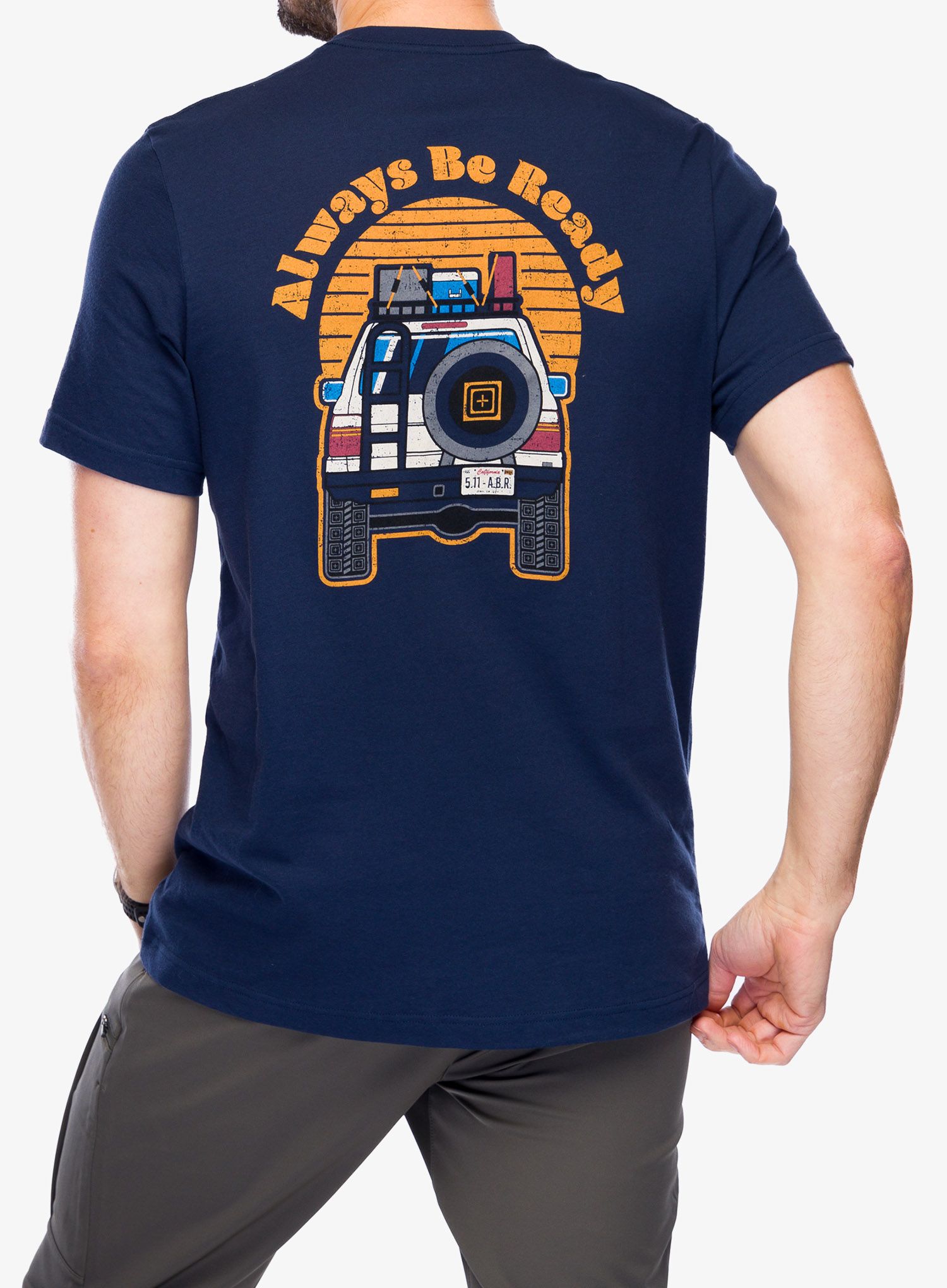 Футболка з принтом 5.11 Overlander Sunset S/S - pacific navy