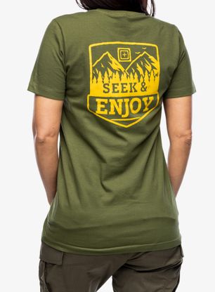 Футболка жіноча 5.11 Seek and Enjoy S/S Tee - military green