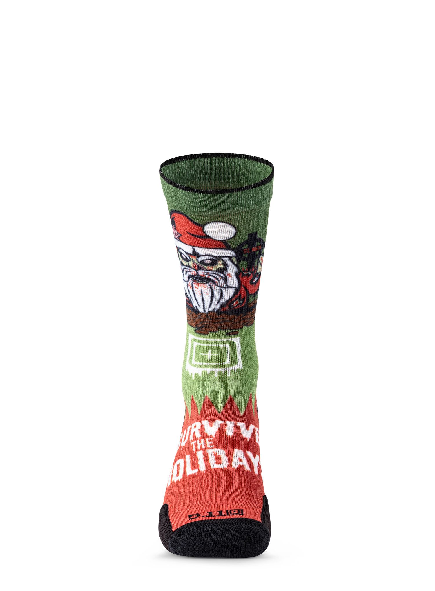 Шкарпетки 5.11 Xmas Nightmare Sock And Awe - red