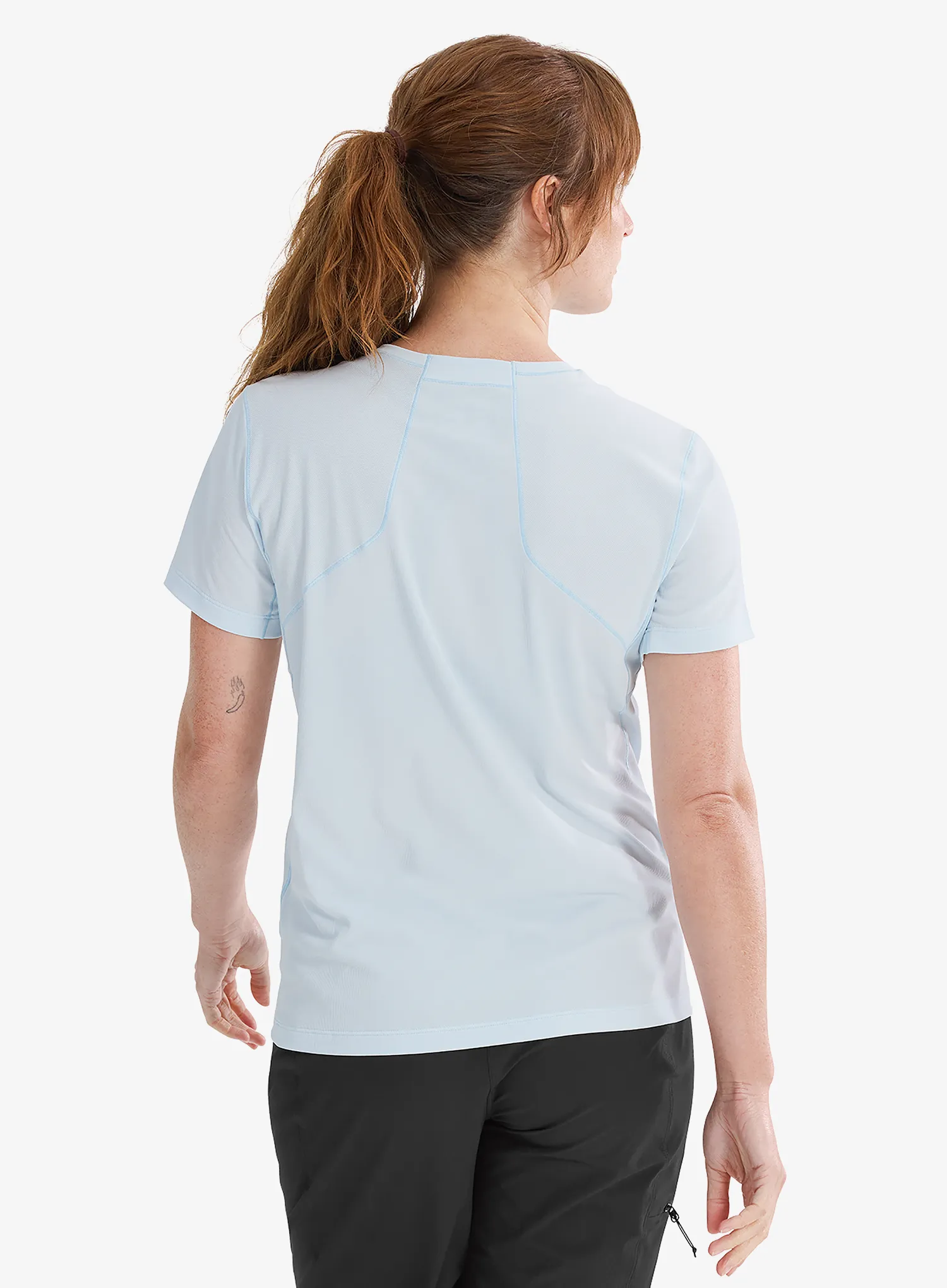 Футболка для бігу жіноча Arcteryx Sunna Crew SS - alpine blue