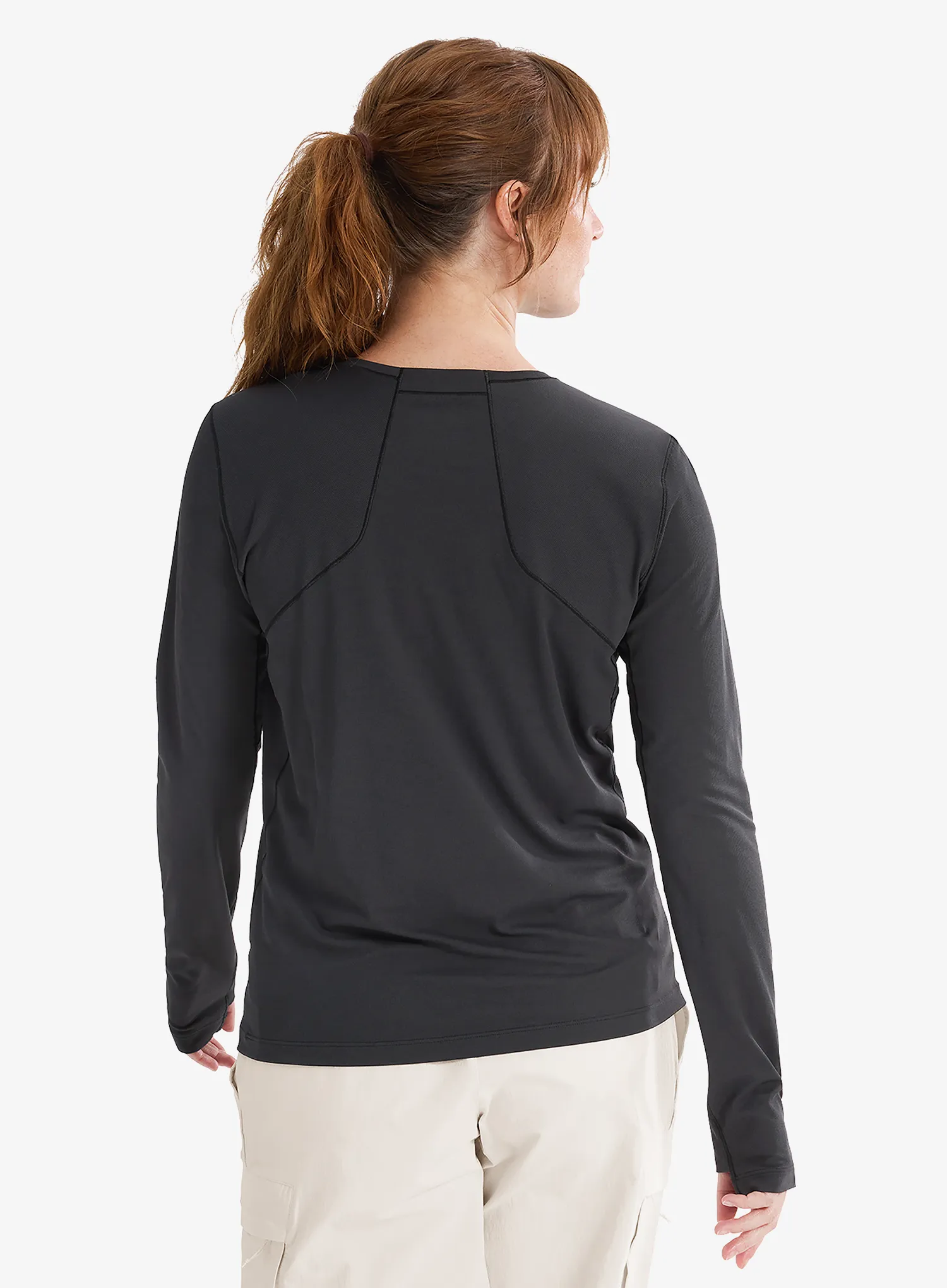 Кофта жіноча без каптура Arcteryx Sunna Crew LS - black