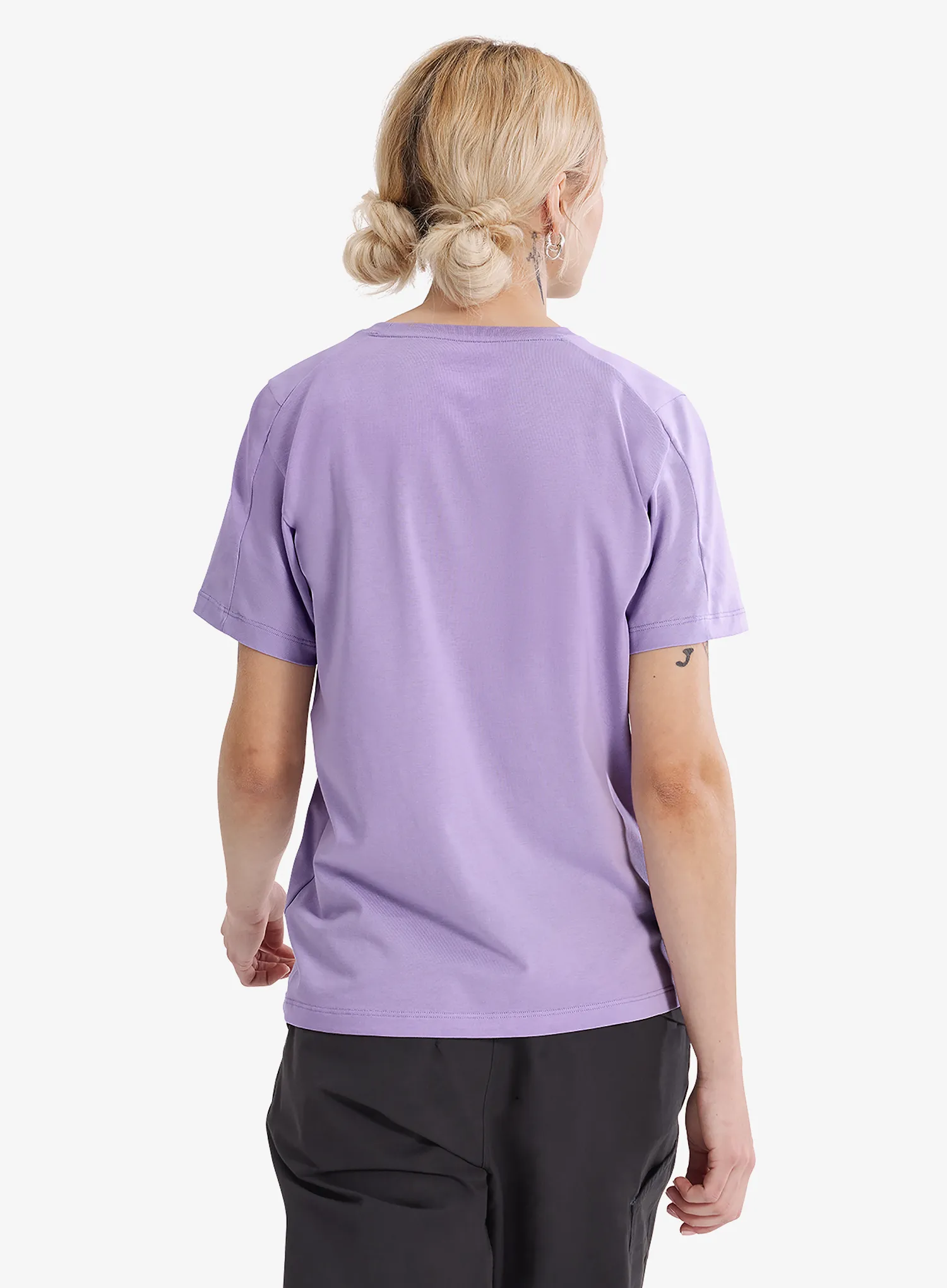Футболка жіноча Arcteryx Kragg SL Cotton Emblem Crew SS - mallow