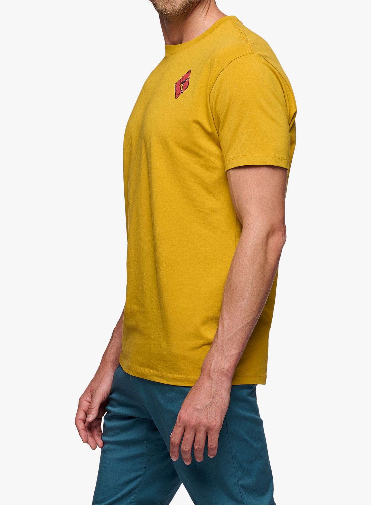 Футболка з принтом Black Diamond Mono Pocket SS Tee - amber