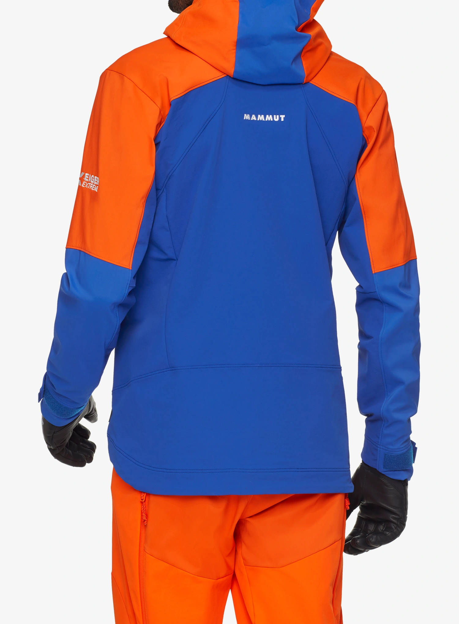 Куртка дощовик Mammut Eiger Nordwand Pro SO Hooded Jacket - eiger blue/eiger orange