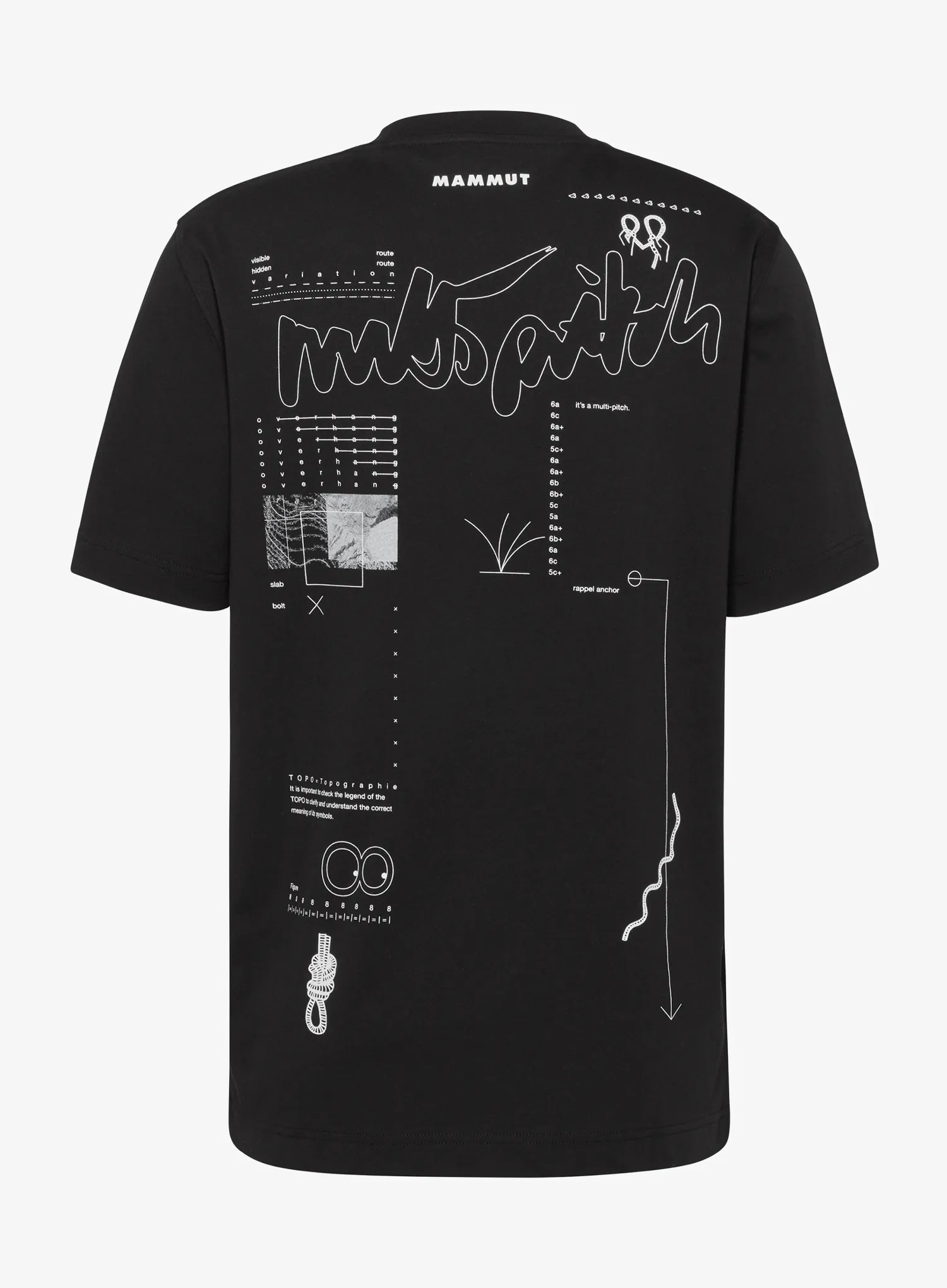 Футболка для скелелазіння Mammut Mammut Base T-Shirt Multi-Pitch - black