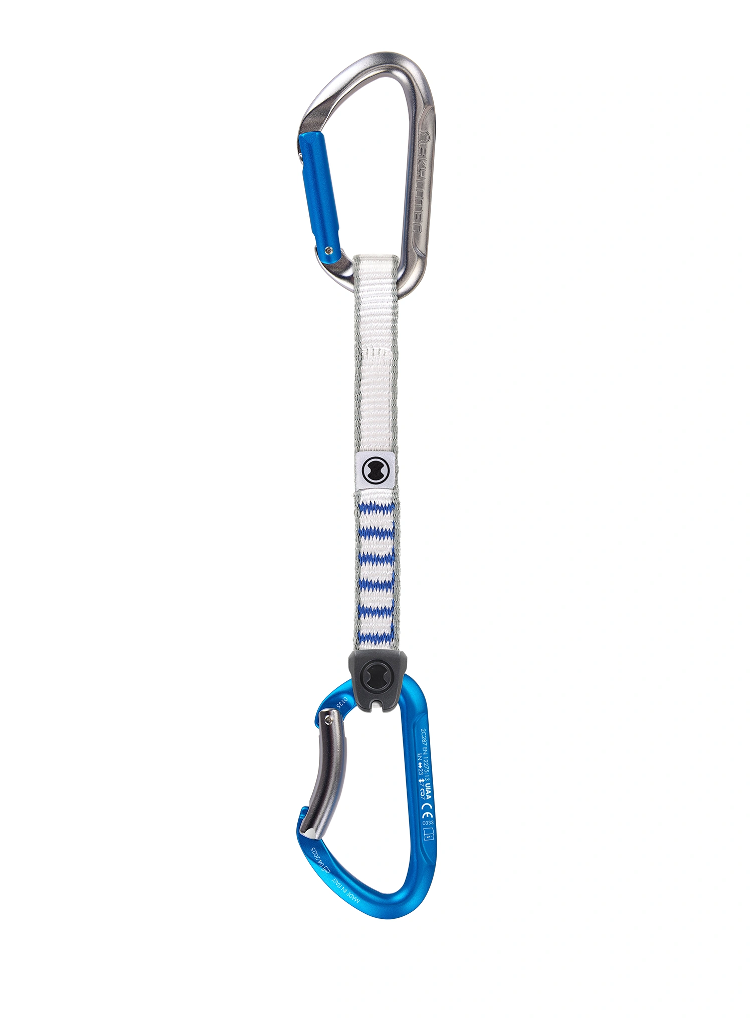 відтяжки SKYLOTEC Salto NY - 6 Pack 17 cm - titanium/electricblue