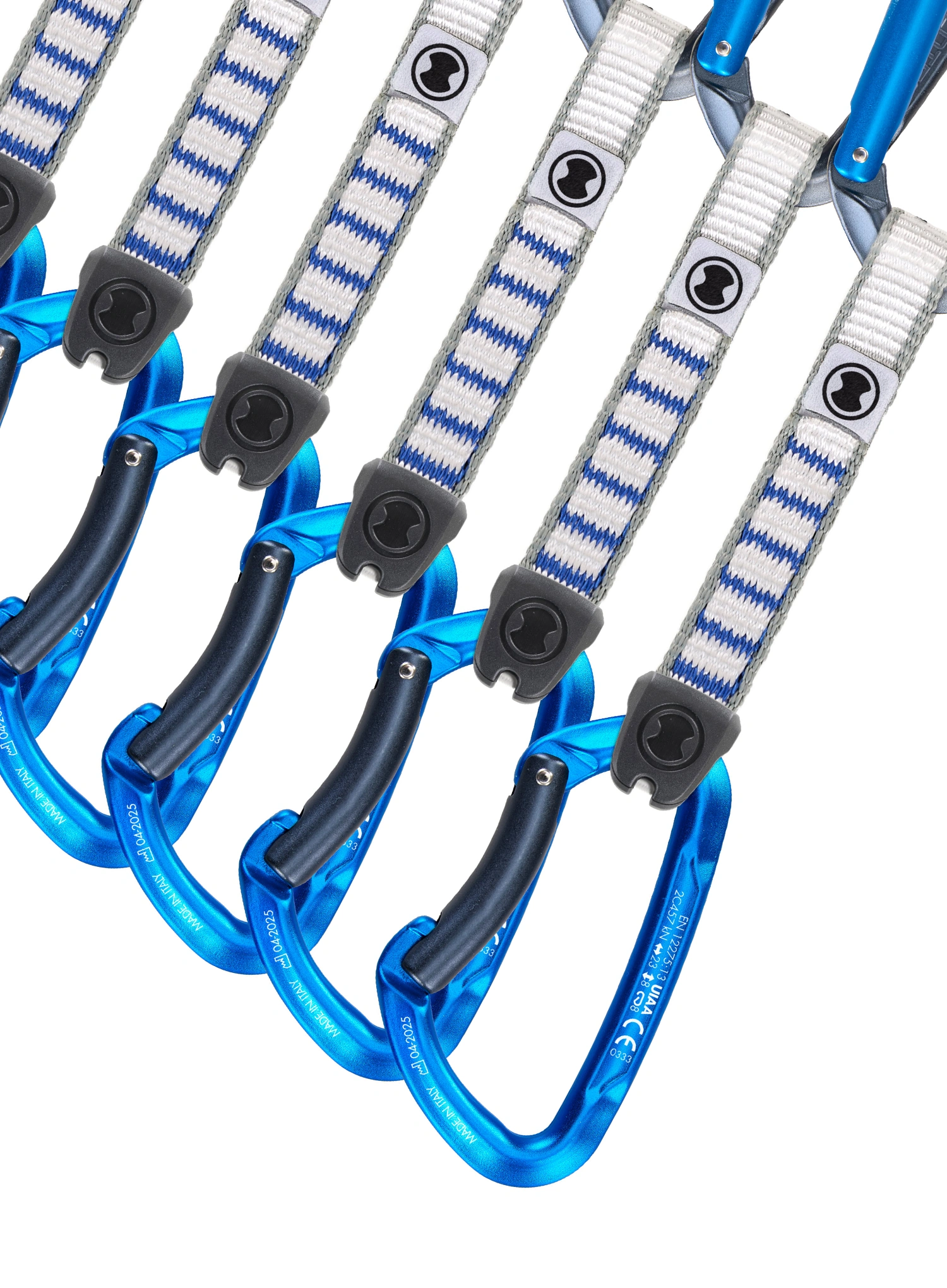 відтяжки SKYLOTEC Lime Set NY - 6 Pack 12 cm - anthracite/electricblue