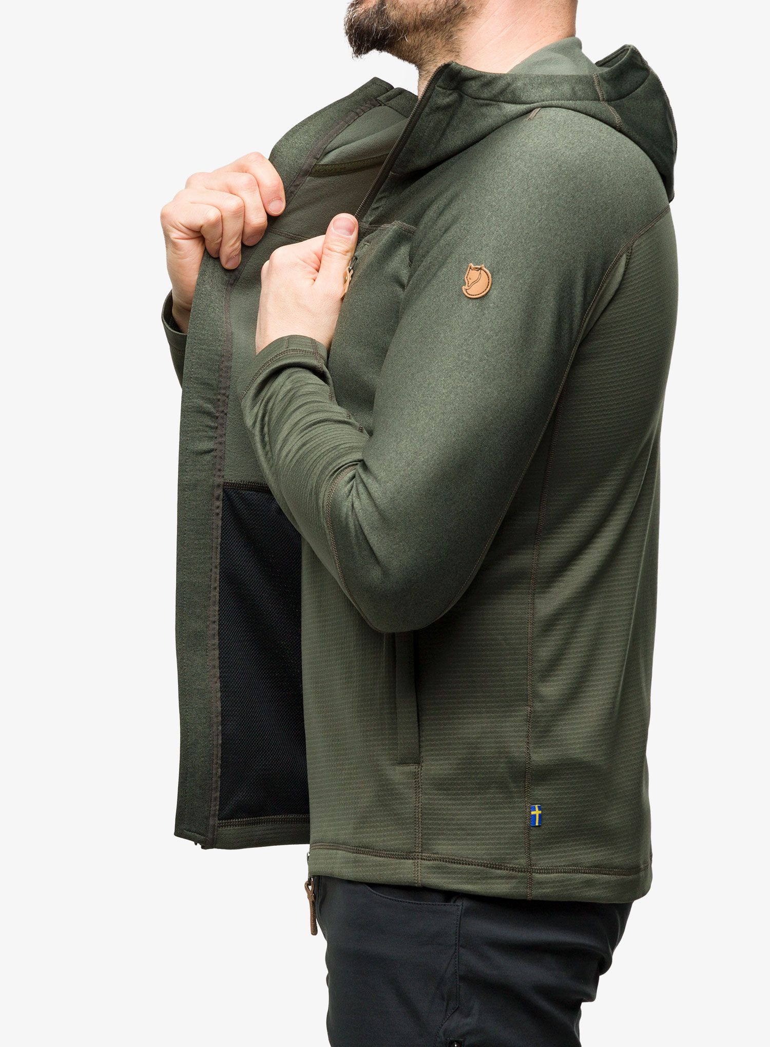 Кофта Fjallraven Abisko Trail Fleece - deep forest