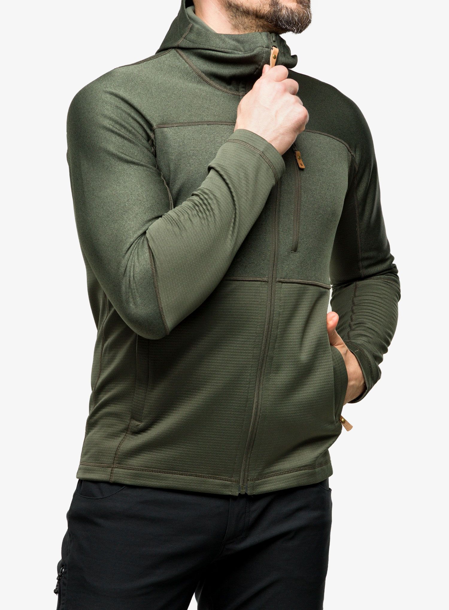 Кофта Fjallraven Abisko Trail Fleece - deep forest