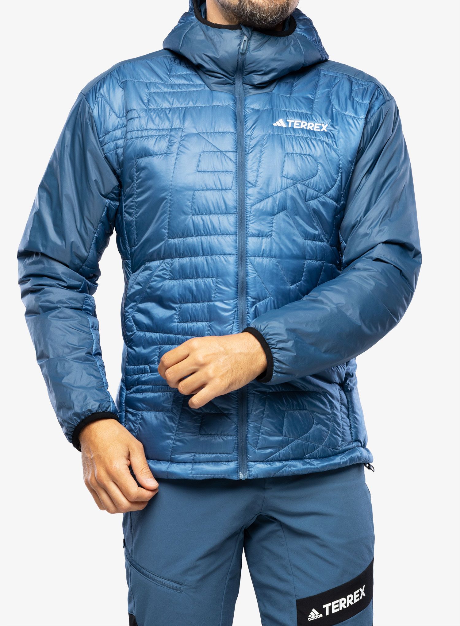 Куртка утеплена adidas TERREX Xperior Varilite PrimaLoft Hooded Jacket - wonder steel