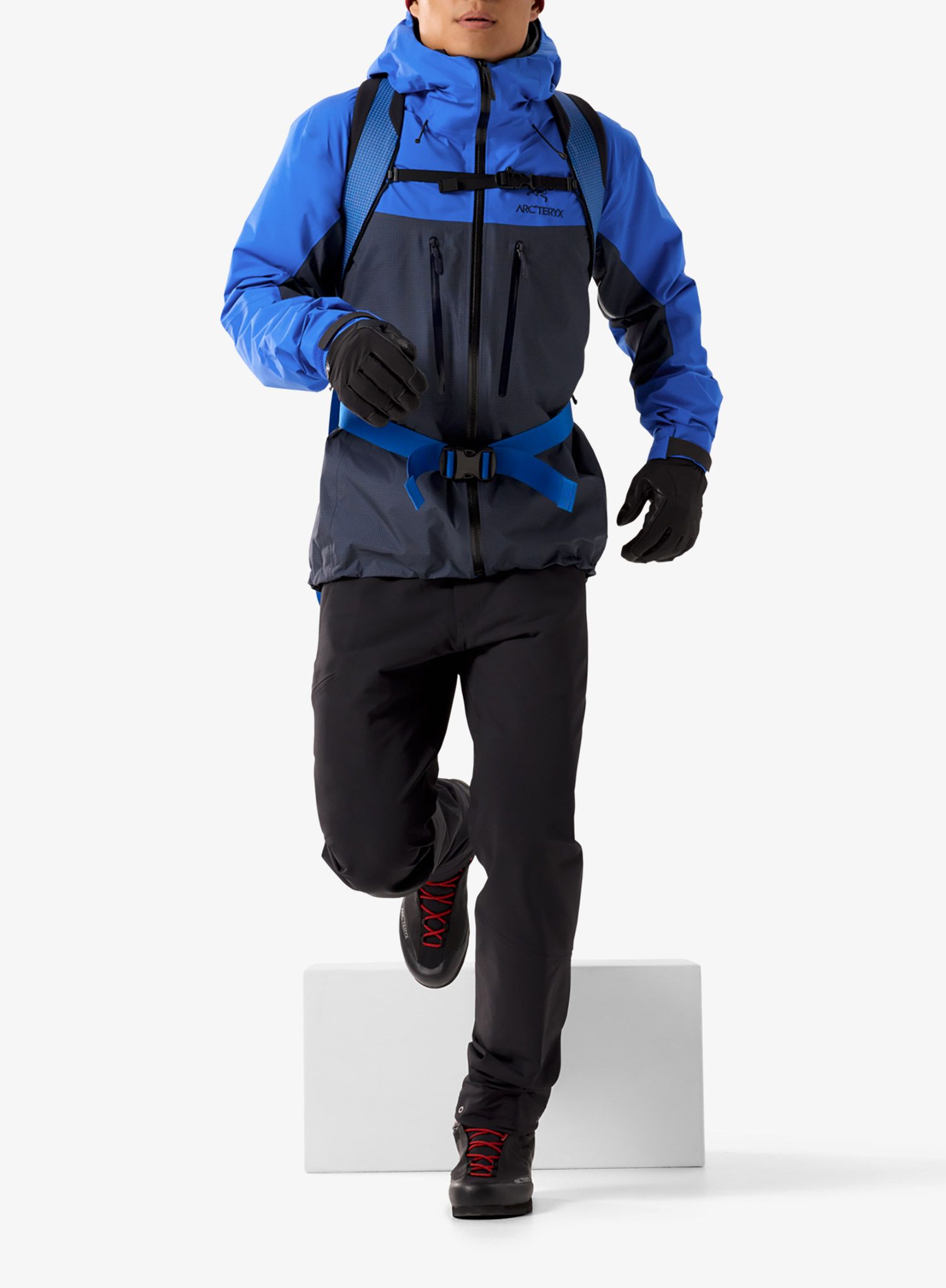 Куртка GORE-TEX Arcteryx Alpha Jacket - black sapphire/light vitality