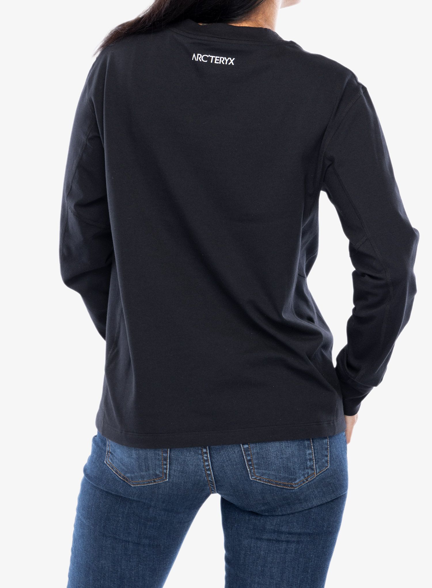 Лонгслів жіночий Arcteryx Archaeopteryx Logo LS - black