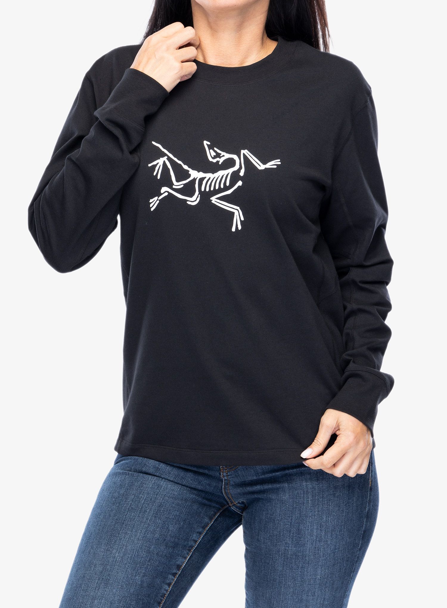 Лонгслів жіночий Arcteryx Archaeopteryx Logo LS - black