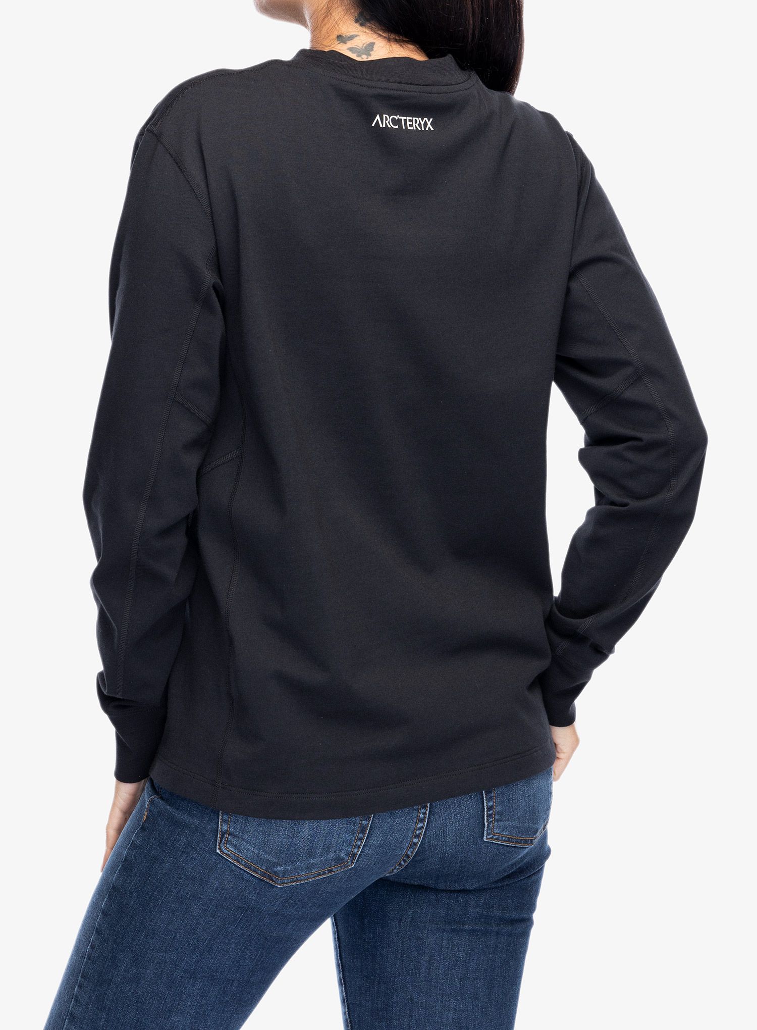 Лонгслів жіночий Arcteryx Archaeopteryx Logo LS - black