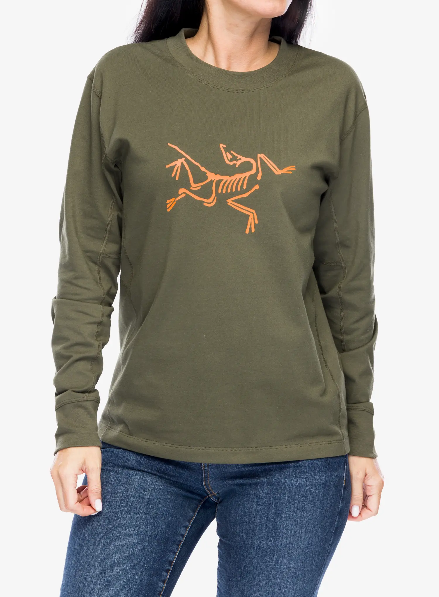 Лонгслів жіночий Arcteryx Archaeopteryx Logo LS - tatsu/solaris