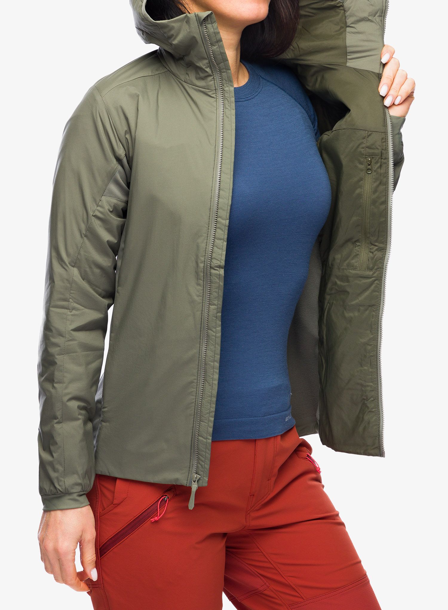 Куртка утеплена жіноча Arcteryx Atom Hoody - forage II