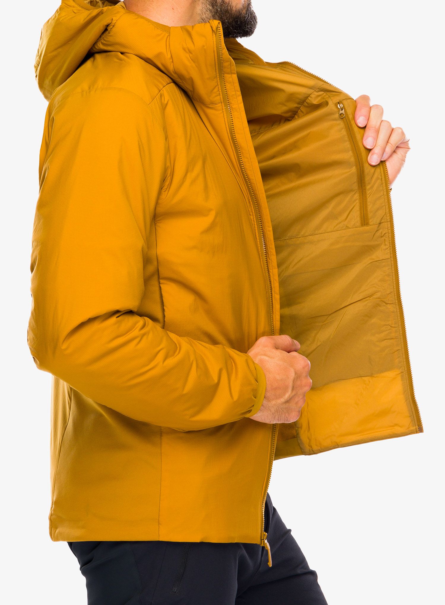 Куртка утеплена Arcteryx Atom Hoody - yukon