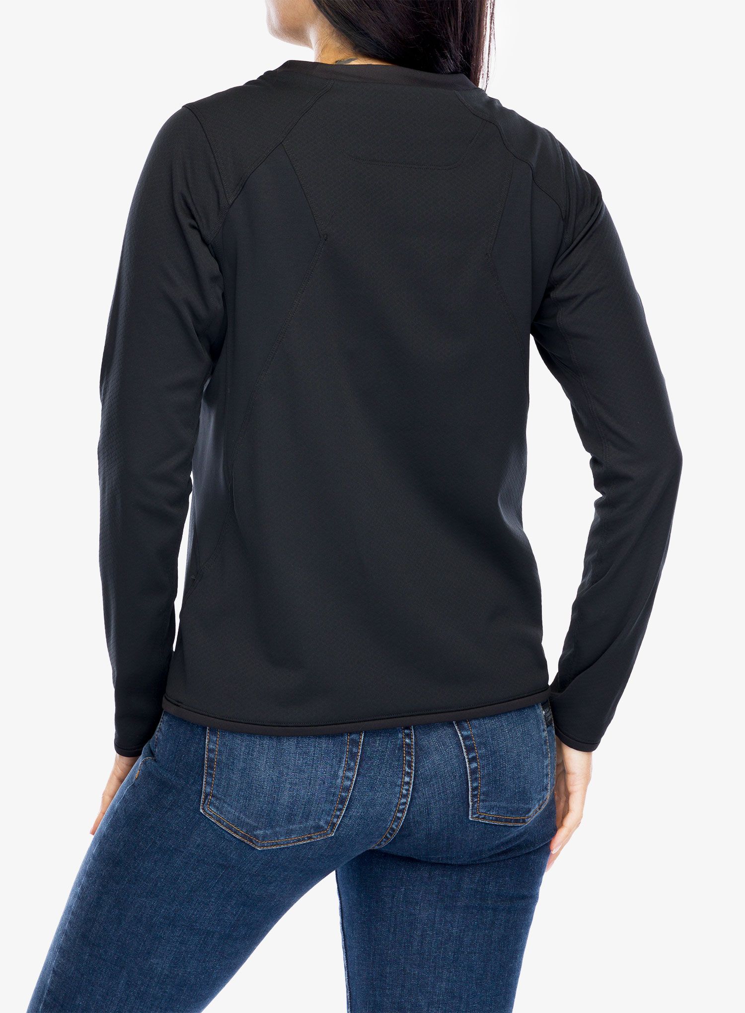 Кофта жіноча Arcteryx Delta Crew Neck Pullover - black