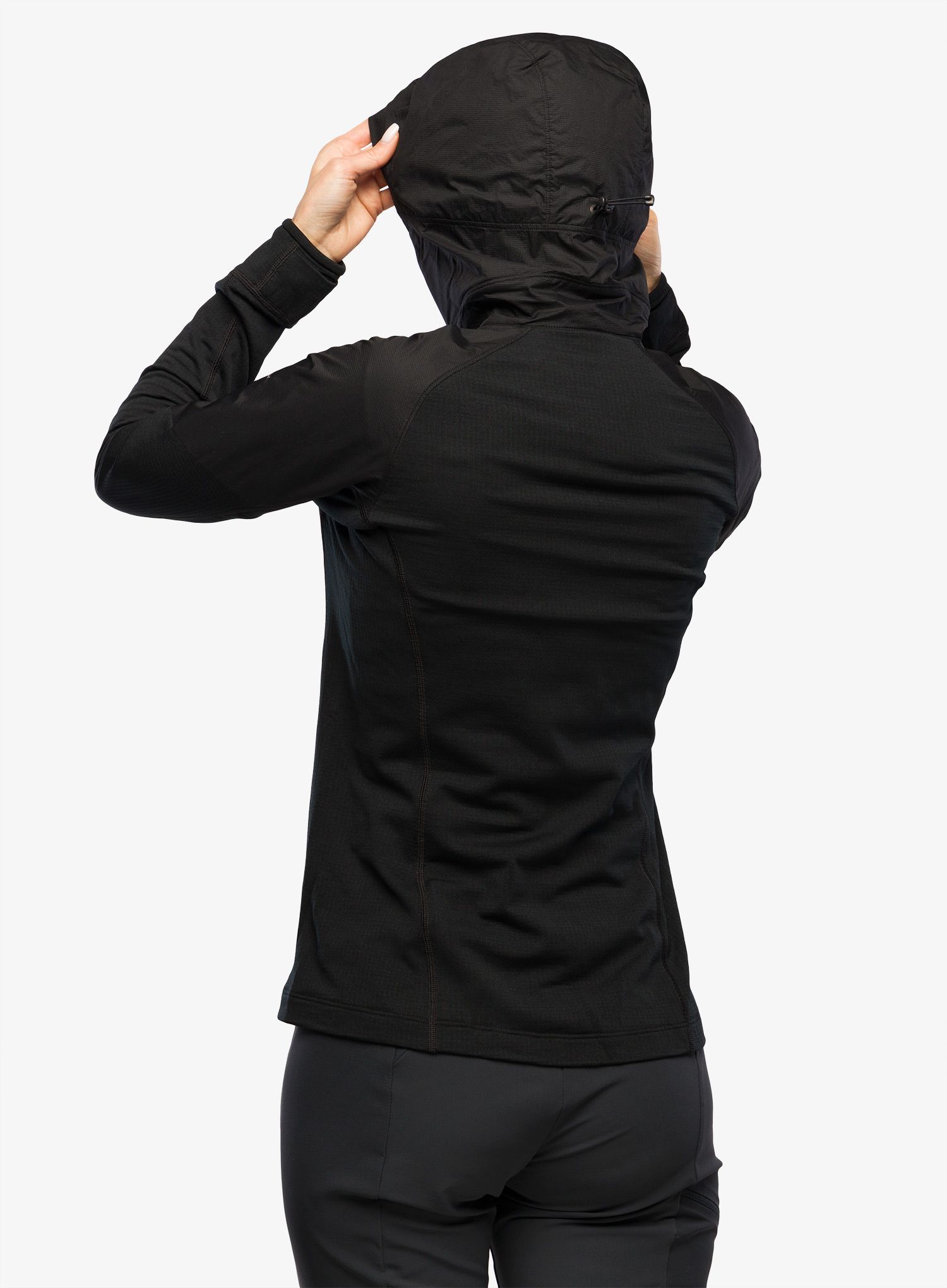 Кофта з каптуром жіноча Arcteryx Delta Hybrid Hoody - black