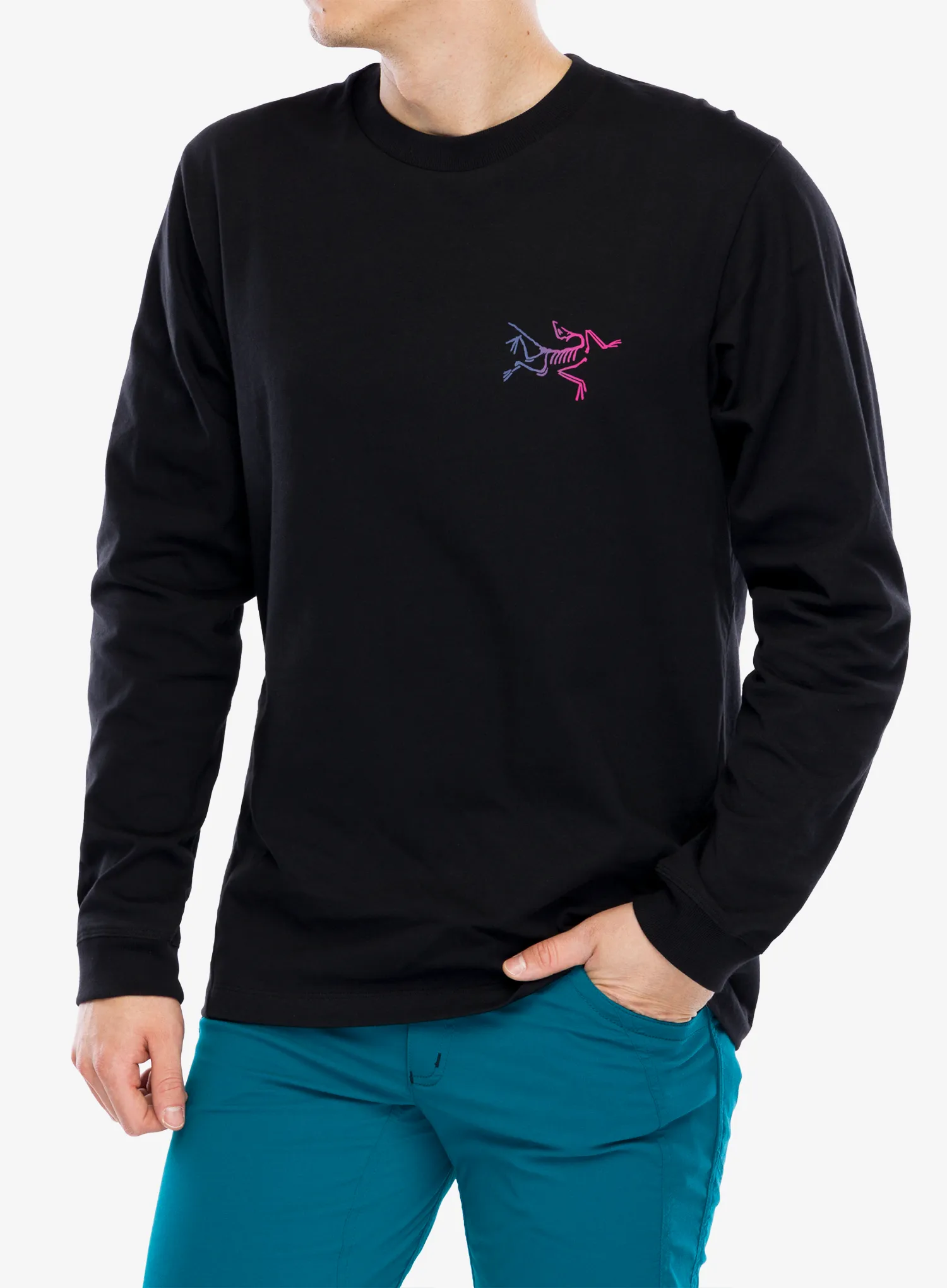 Кофта без каптура Arcteryx Kragg Cotton Heatmap LS - black/multi