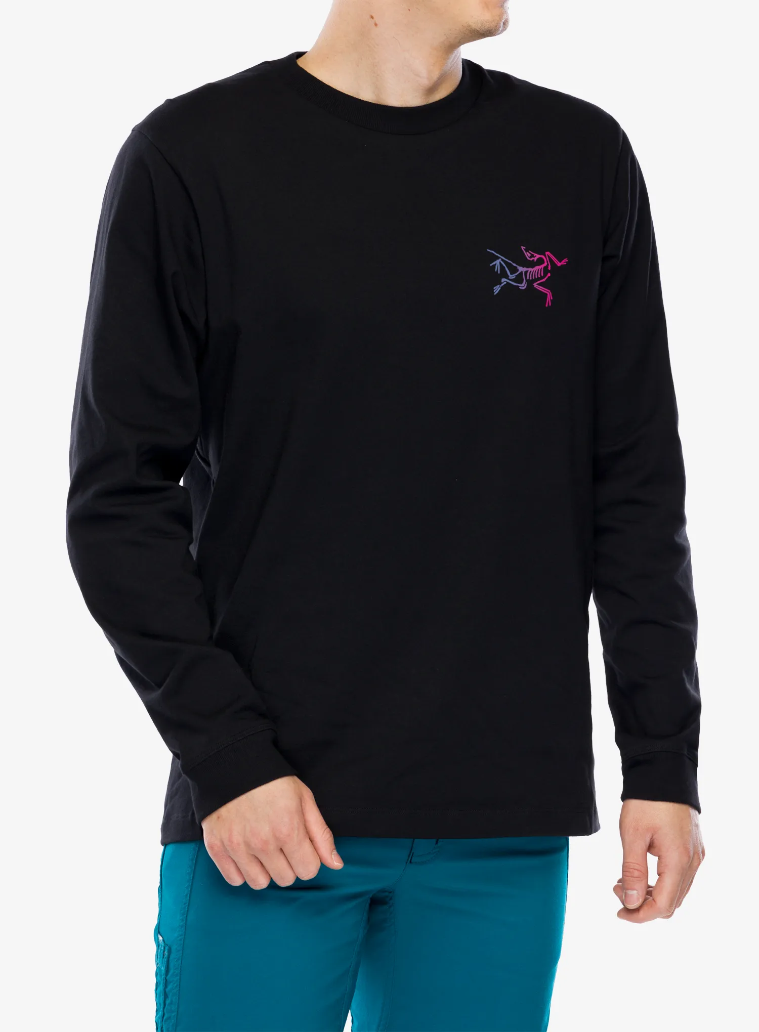 Кофта без каптура Arcteryx Kragg Cotton Heatmap LS - black/multi