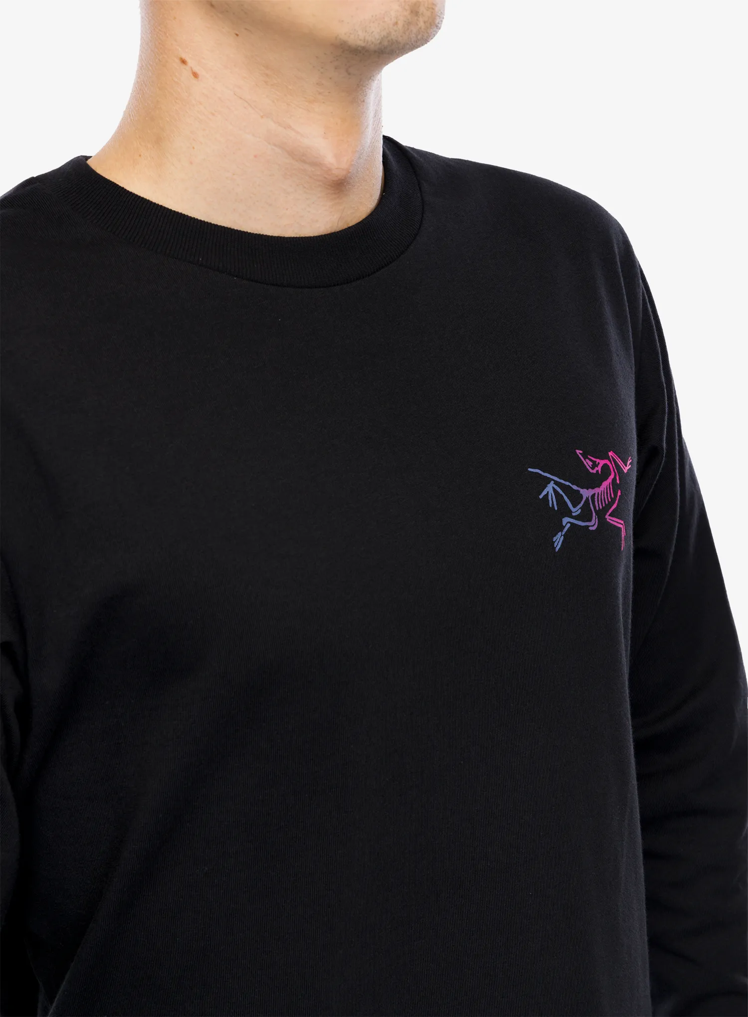 Кофта без каптура Arcteryx Kragg Cotton Heatmap LS - black/multi