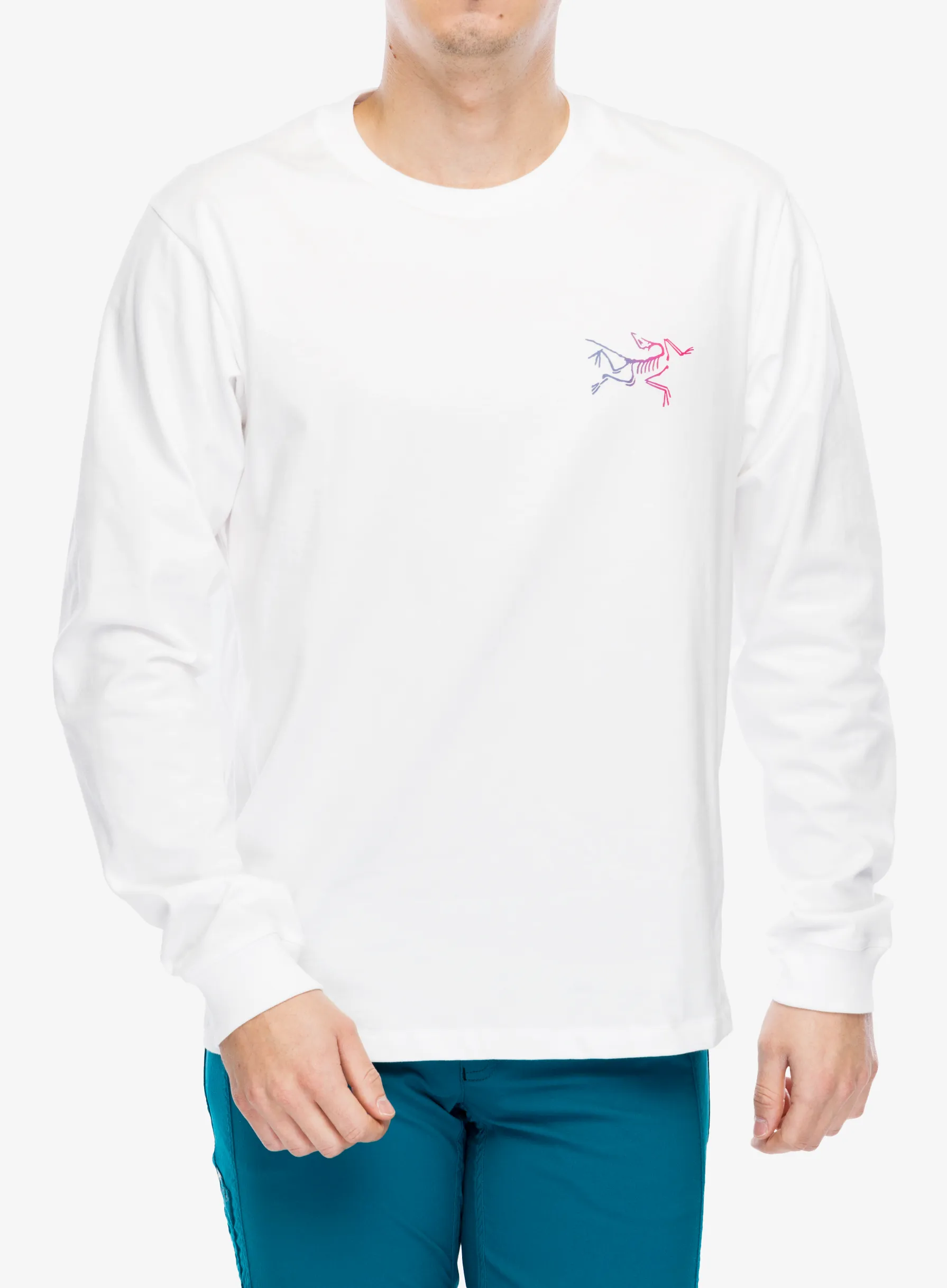 Кофта для скелелазіння Arcteryx Kragg Cotton Heatmap LS - white light/multi