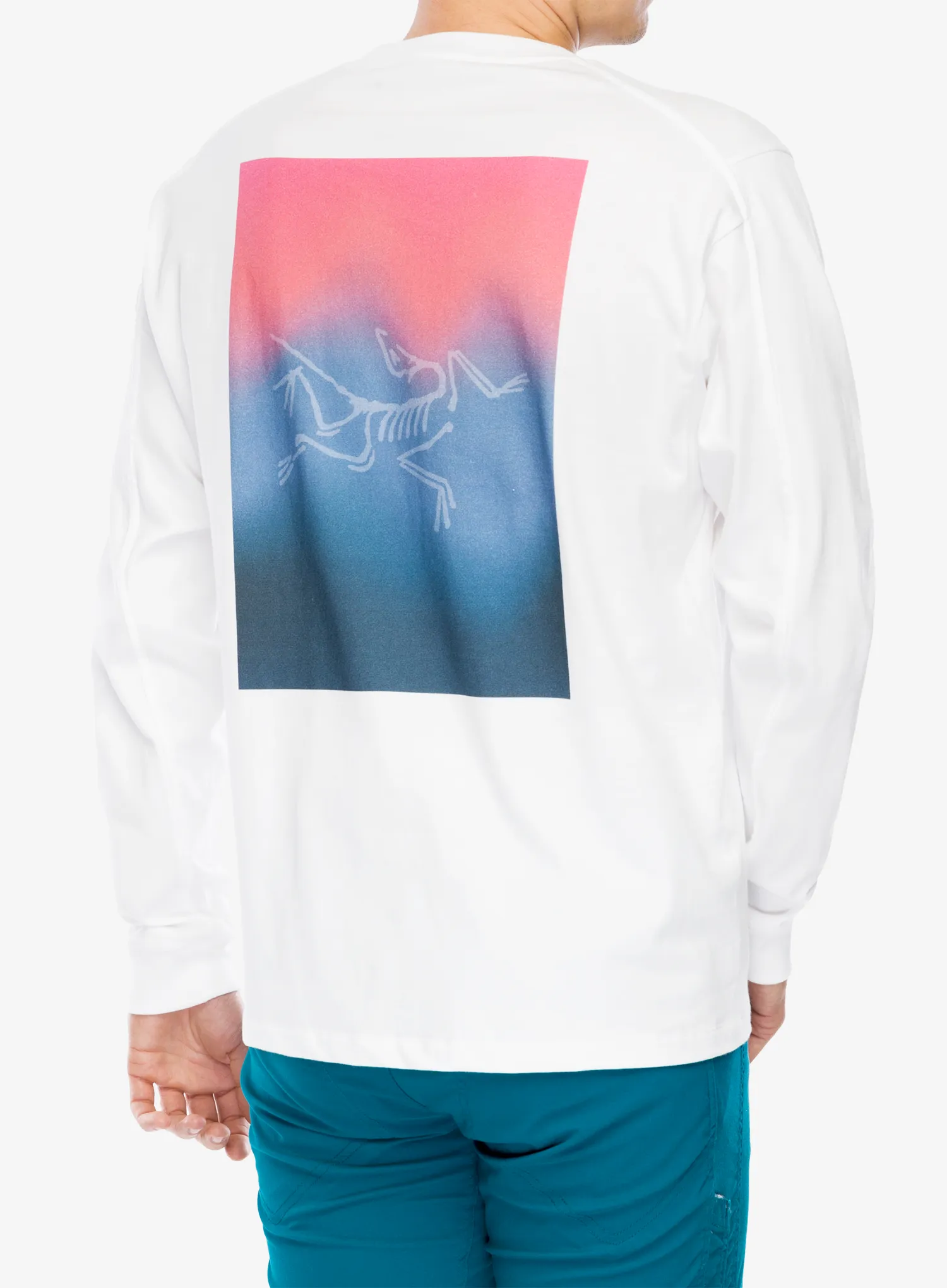 Кофта для скелелазіння Arcteryx Kragg Cotton Heatmap LS - white light/multi