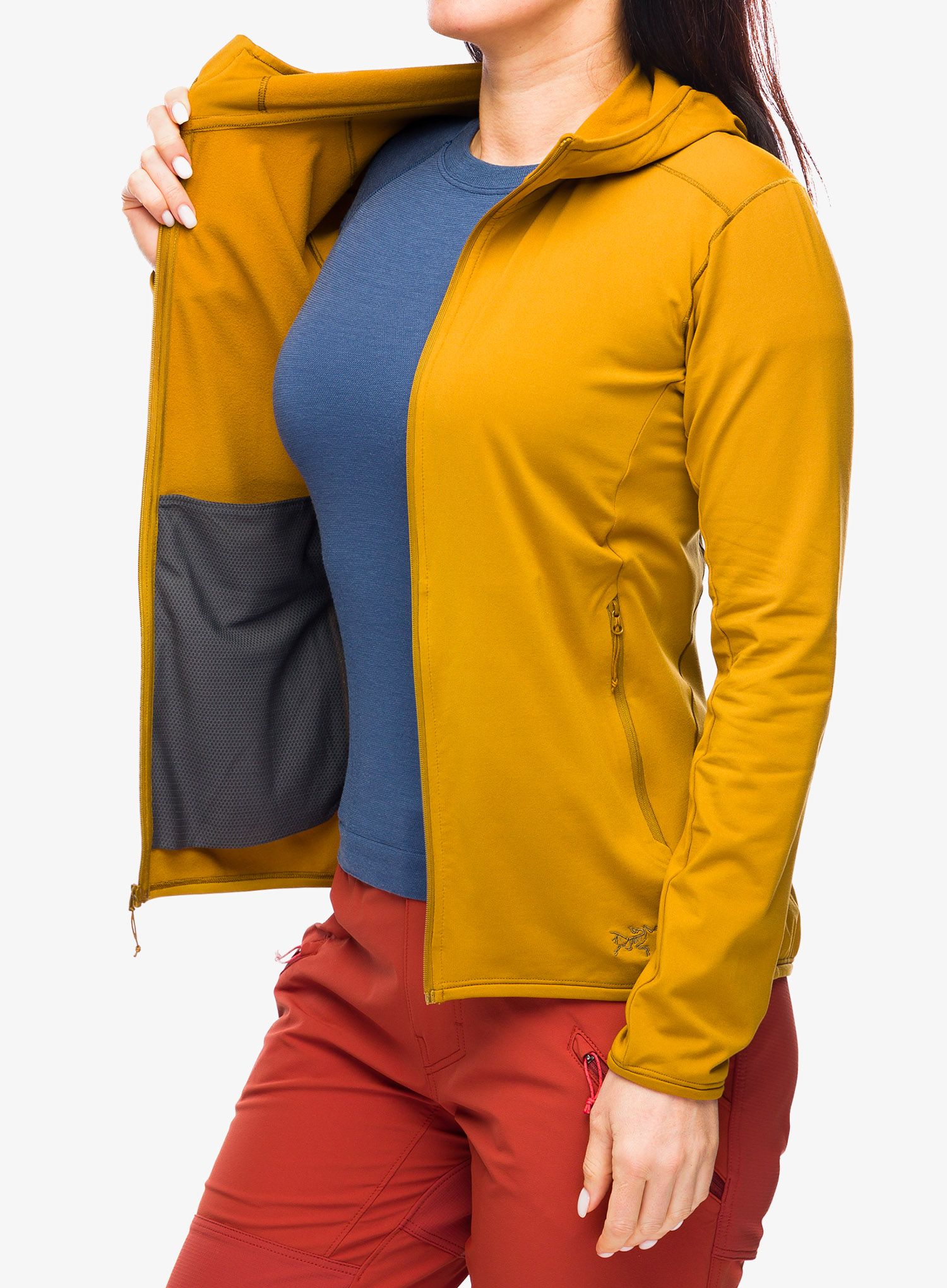 Кофта трекінгова жіноча Arcteryx Kyanite LT Hoody - yukon