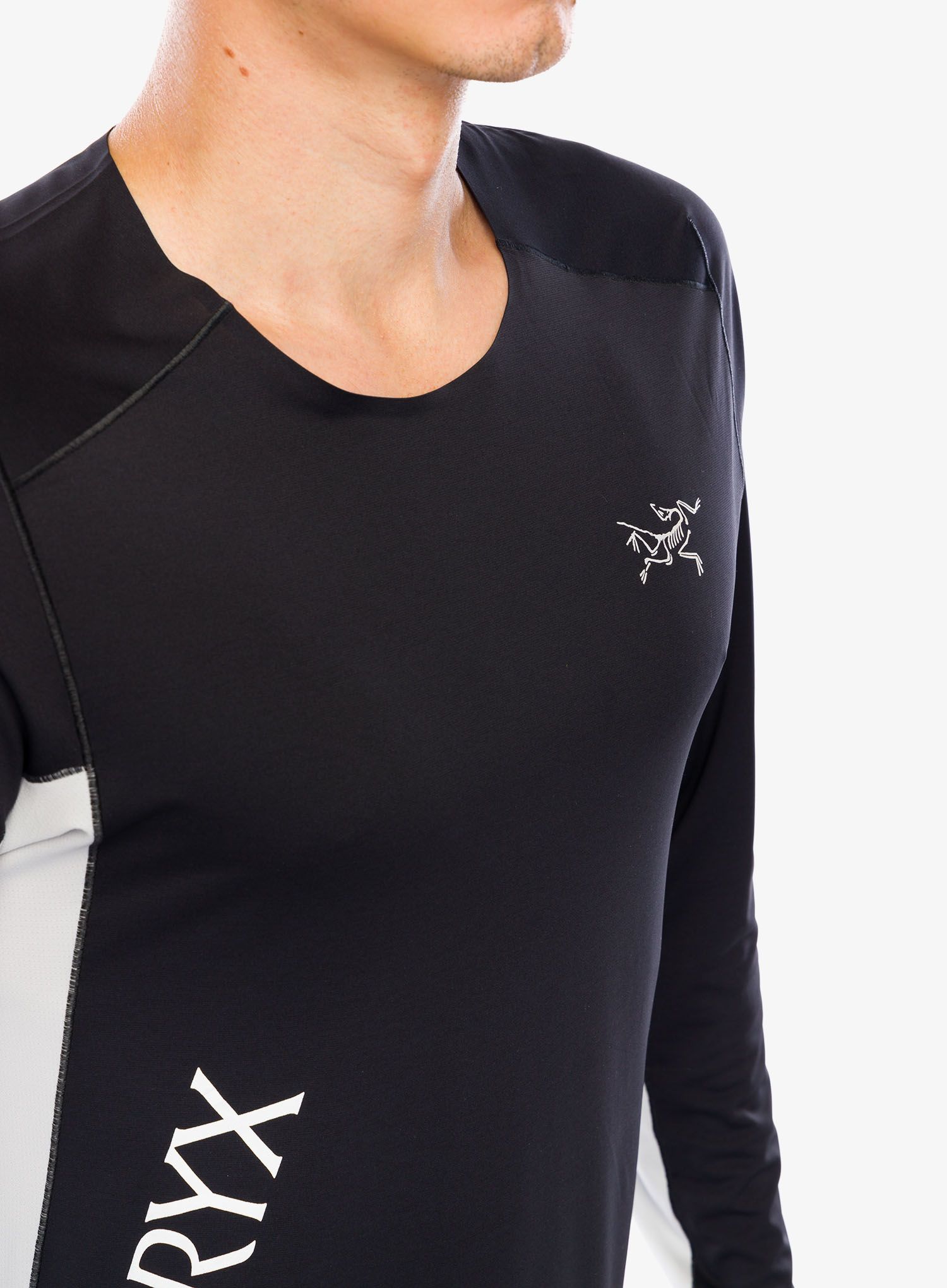 Кофта для бігу Arcteryx Norvan Downword Logo Shirt LS - black/solitude