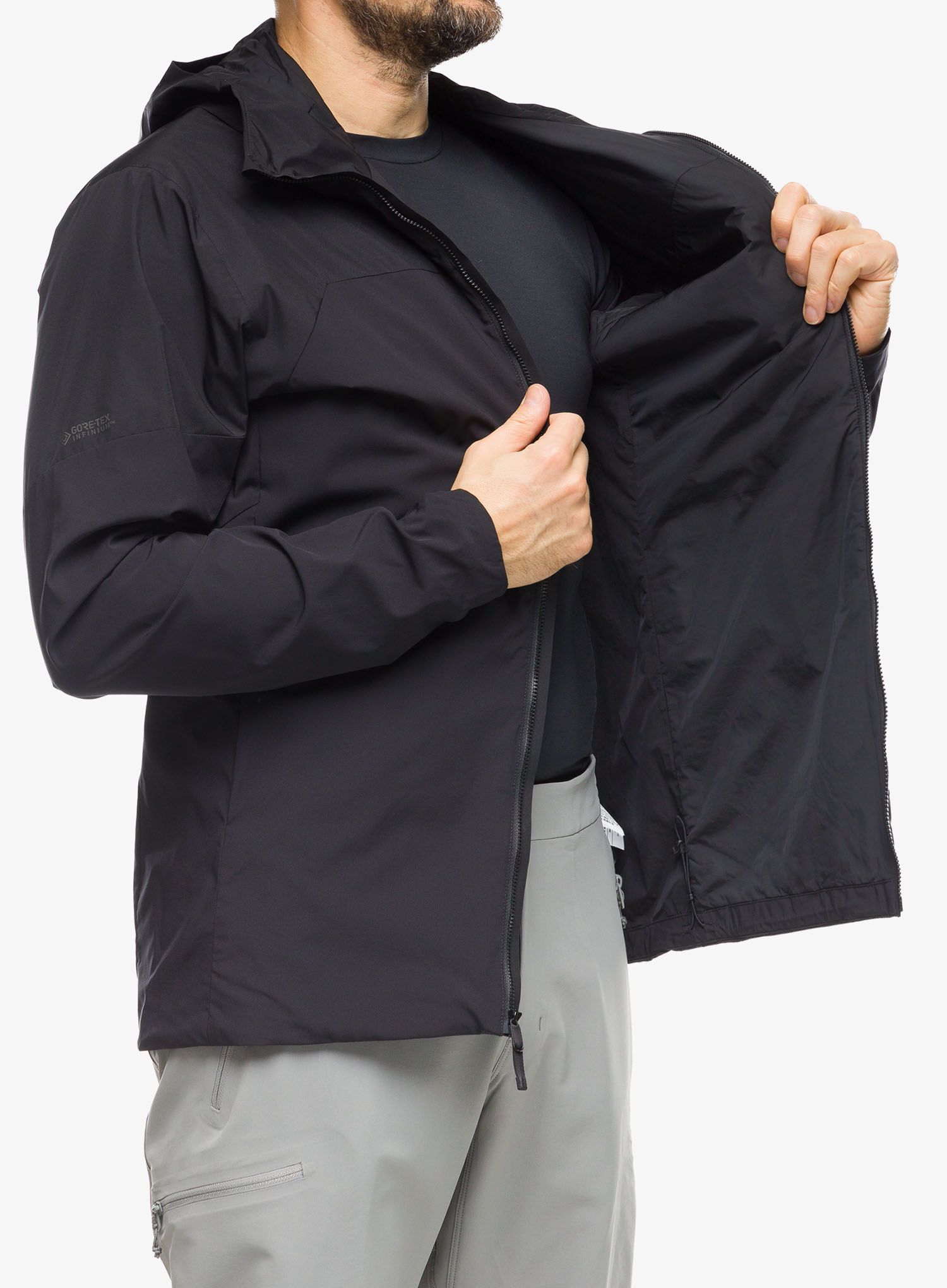Куртка гібридна Arcteryx Proton Hybrid Hoody - black