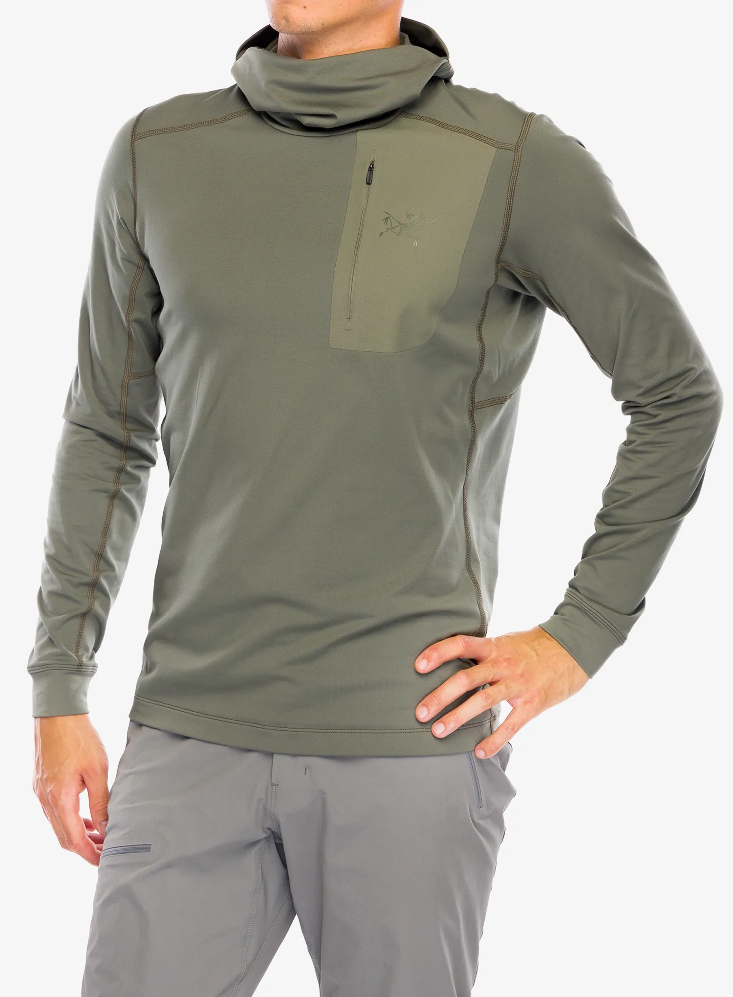 Термокофта Arcteryx Rho LT Hoody - forage