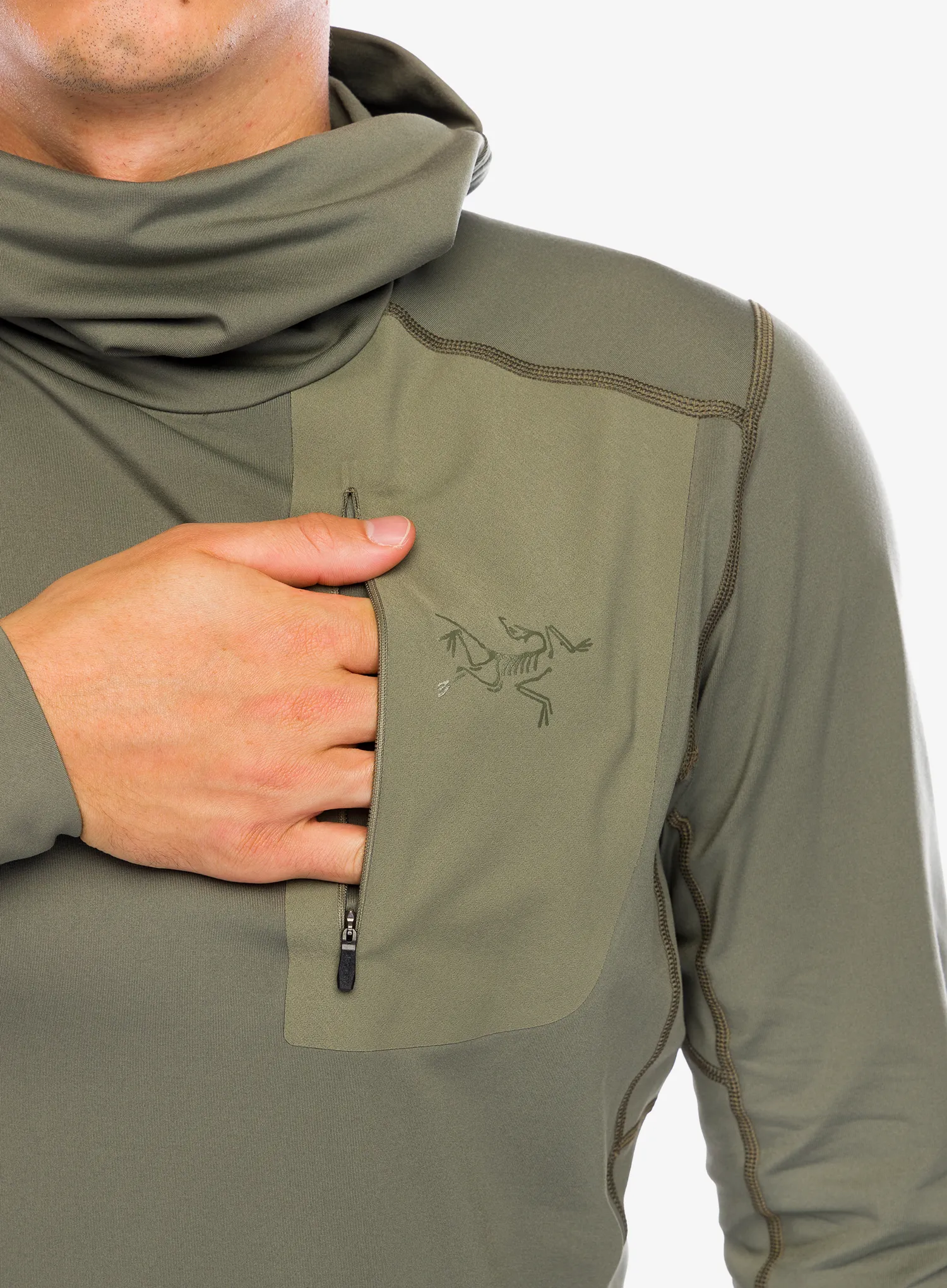 Термокофта Arcteryx Rho LT Hoody - forage