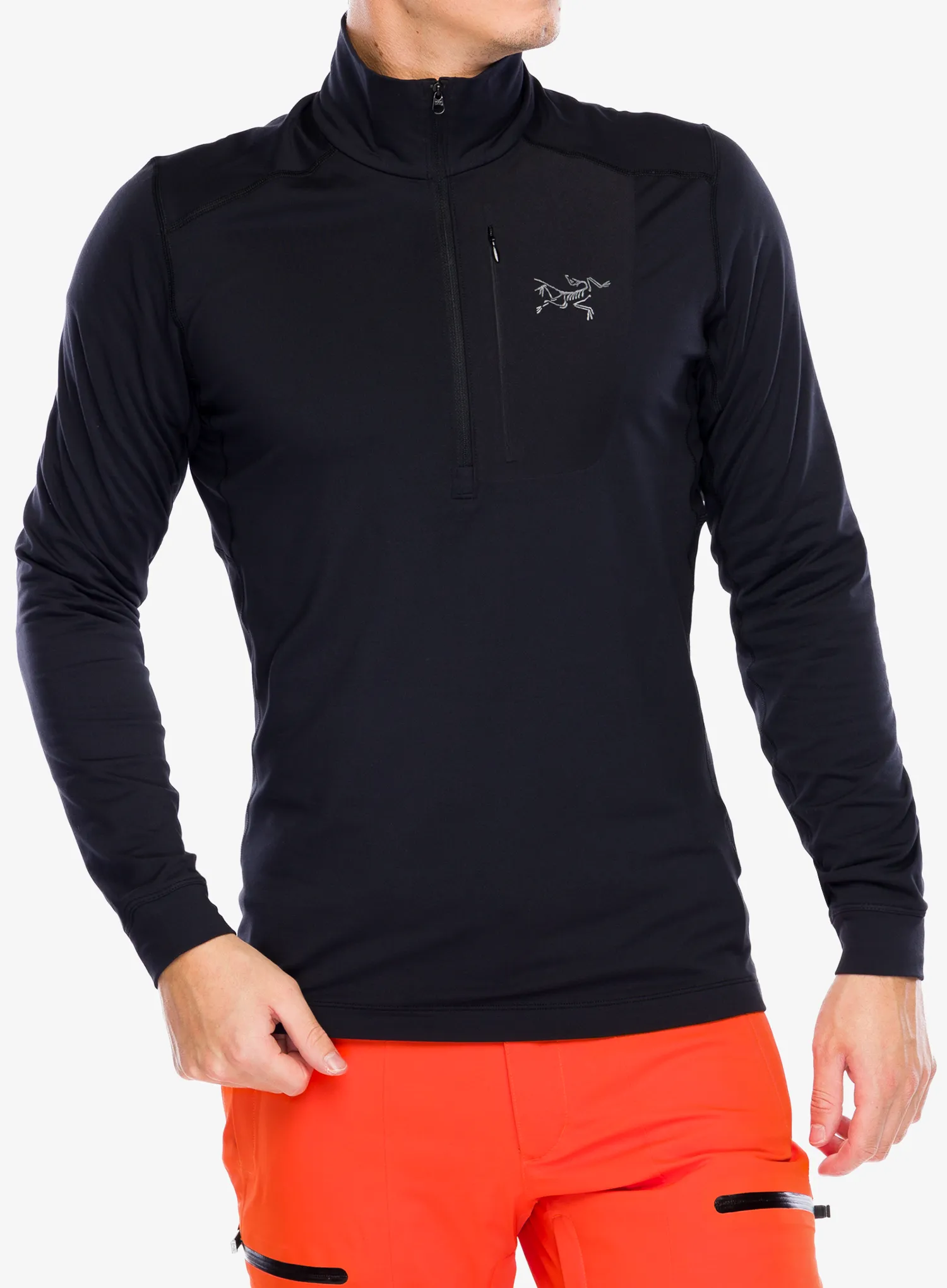 Термокофта Arcteryx Rho LT Zip Neck - blk